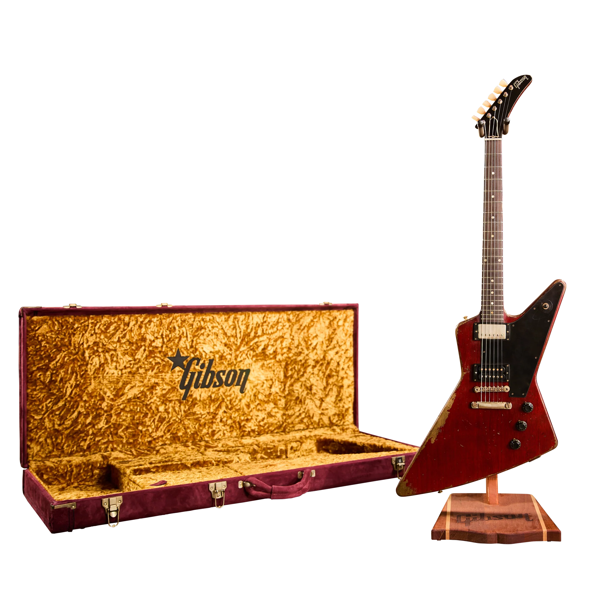 Gibson Custom Leo Scala Custom Addiction Explorer, Dark Cherry 23 Gibson Custom Leo Scala Custom Addiction Explorer, Dark Cherry