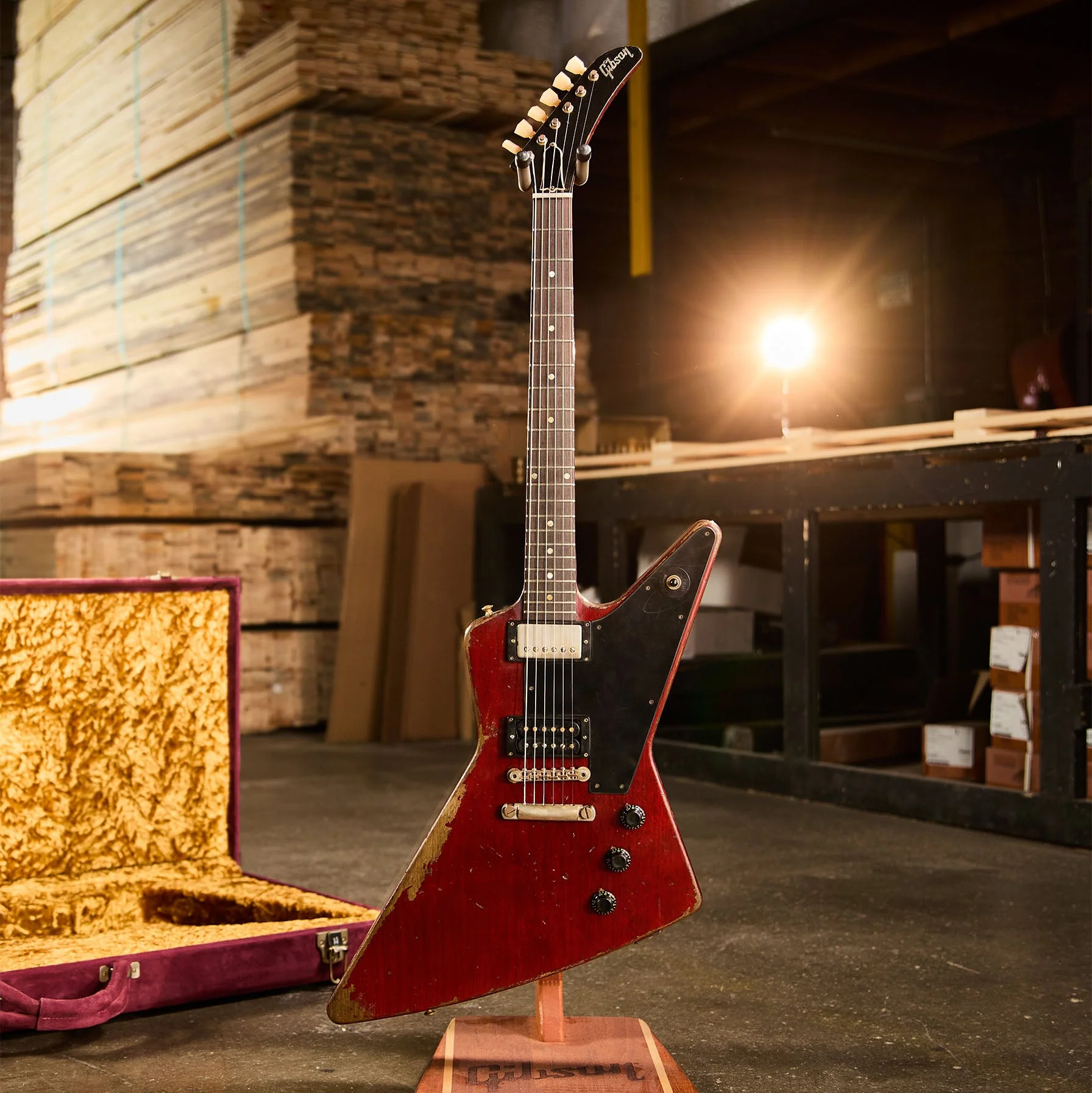 Gibson Custom Leo Scala Custom Addiction Explorer, Dark Cherry 7 Gibson Custom Leo Scala Custom Addiction Explorer, Dark Cherry
