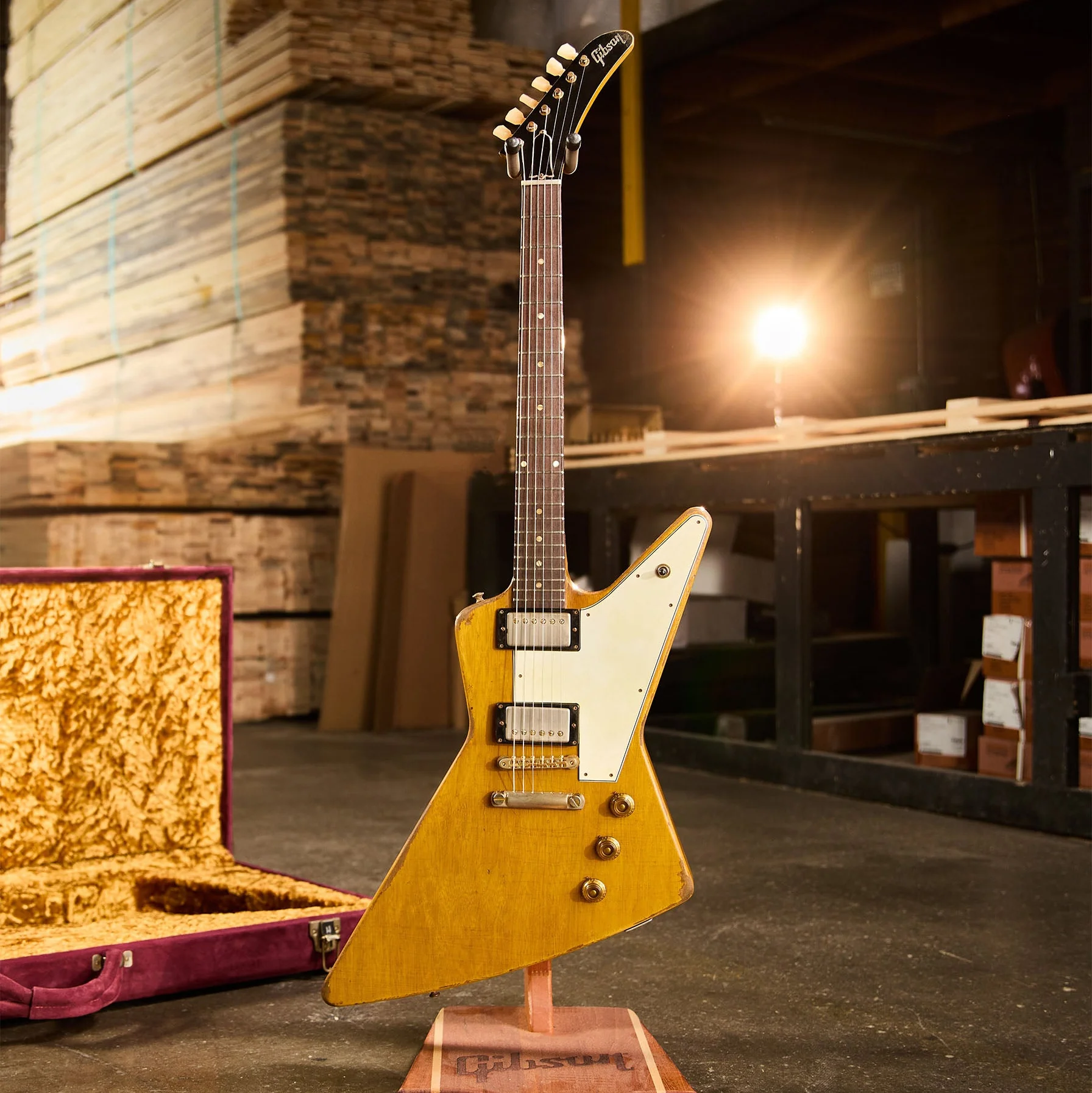 Gibson Custom Leo Scala Ultra Addiction Explorer #1, Natural 7 Gibson Custom Leo Scala Ultra Addiction Explorer #1, Natural