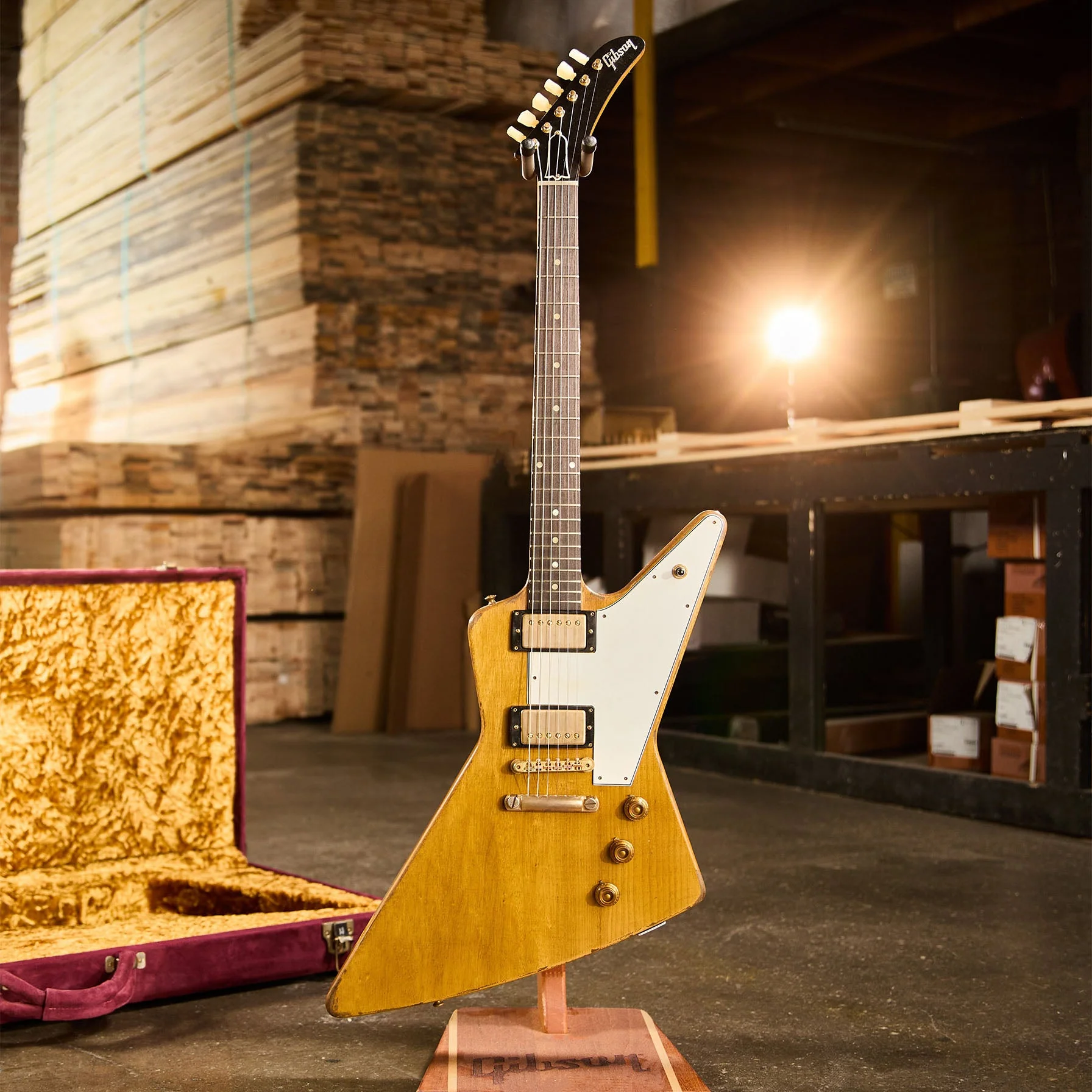 Gibson Custom Leo Scala Heavy Addiction Explorer #1, Natural 7 Gibson Custom Leo Scala Heavy Addiction Explorer #1, Natural
