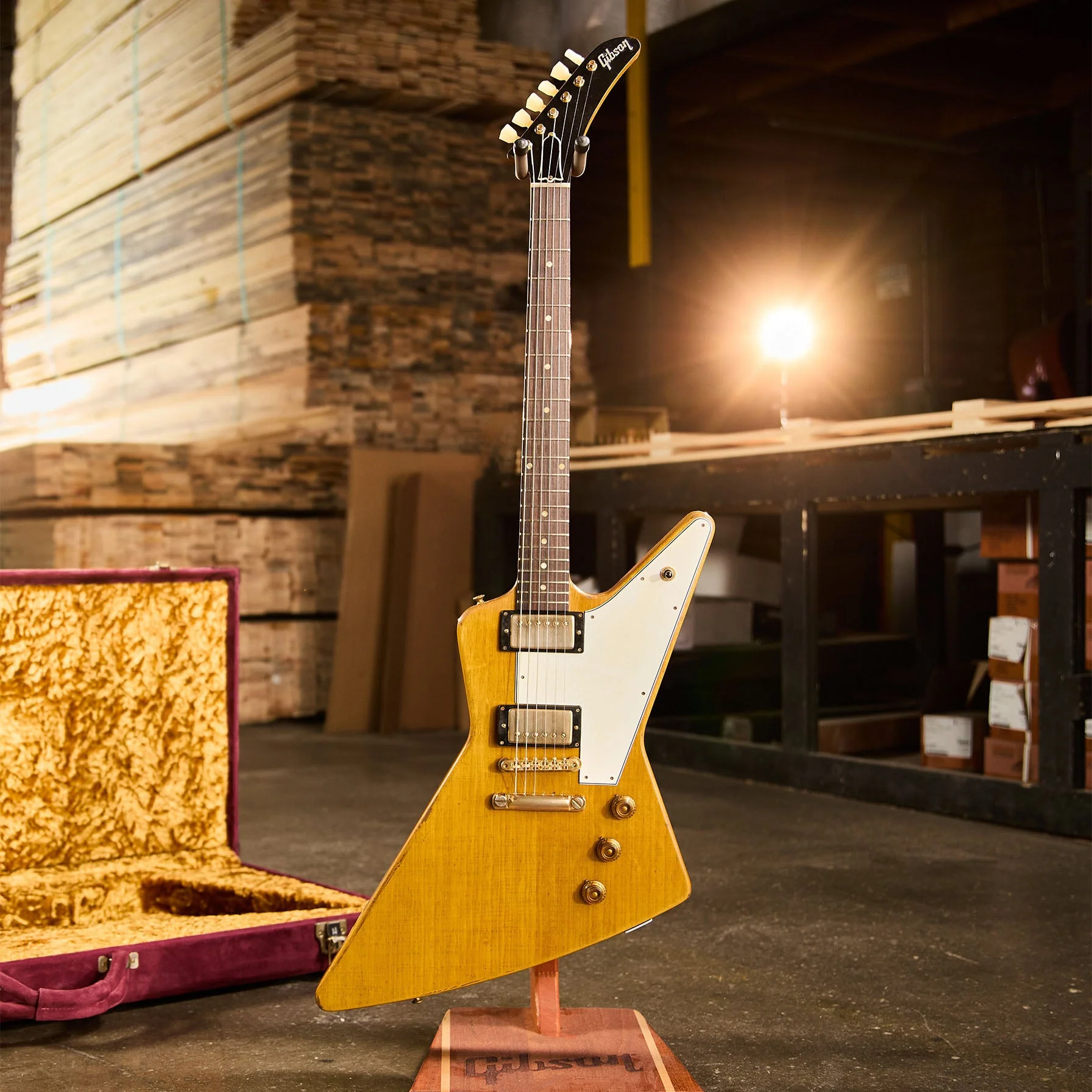 Gibson Custom Leo Scala Heavy Addiction Explorer #3, Natural 7 Gibson Custom Leo Scala Heavy Addiction Explorer #3, Natural