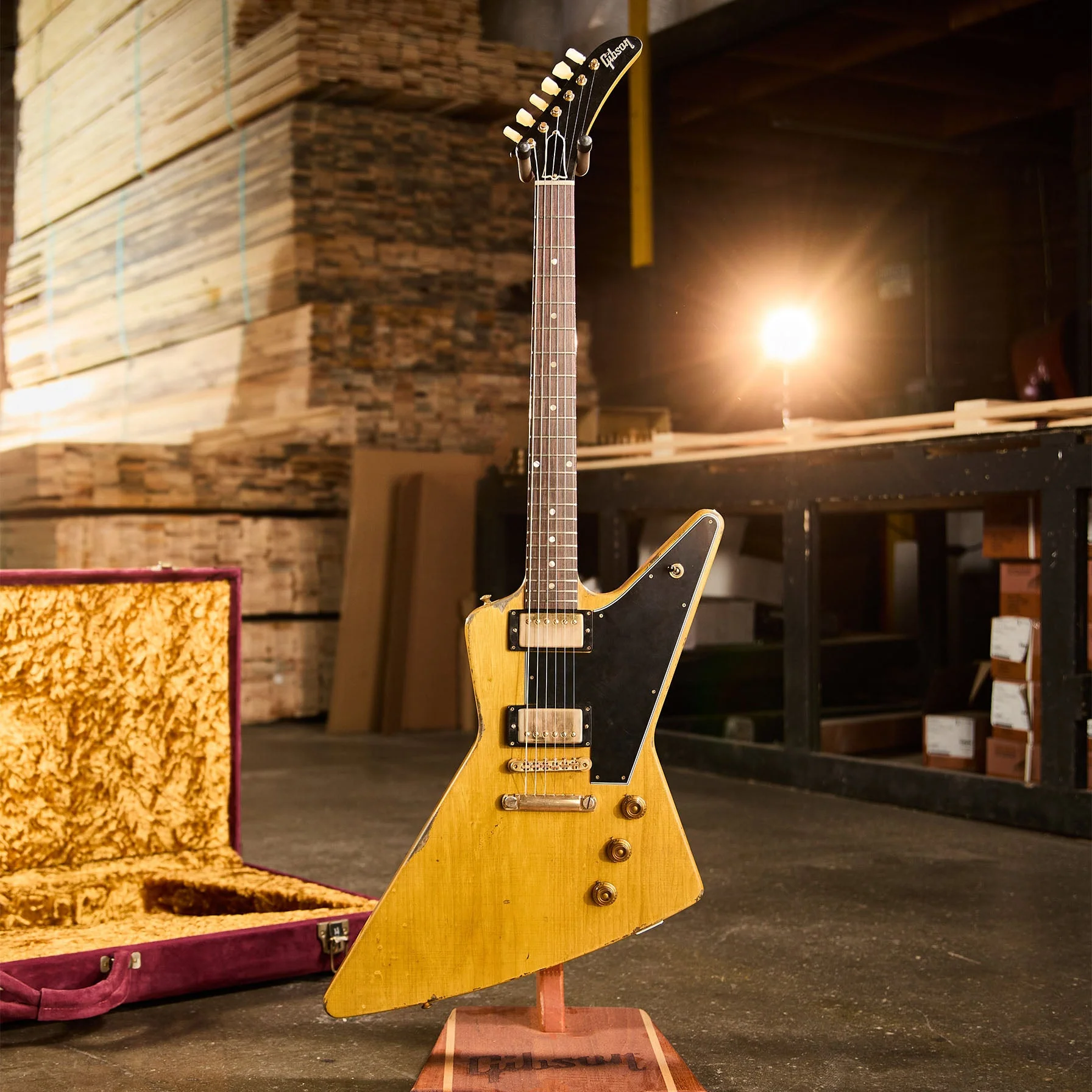 Gibson Custom Leo Scala Heavy Addiction Explorer #4, Natural 7 Gibson Custom Leo Scala Heavy Addiction Explorer #4, Natural
