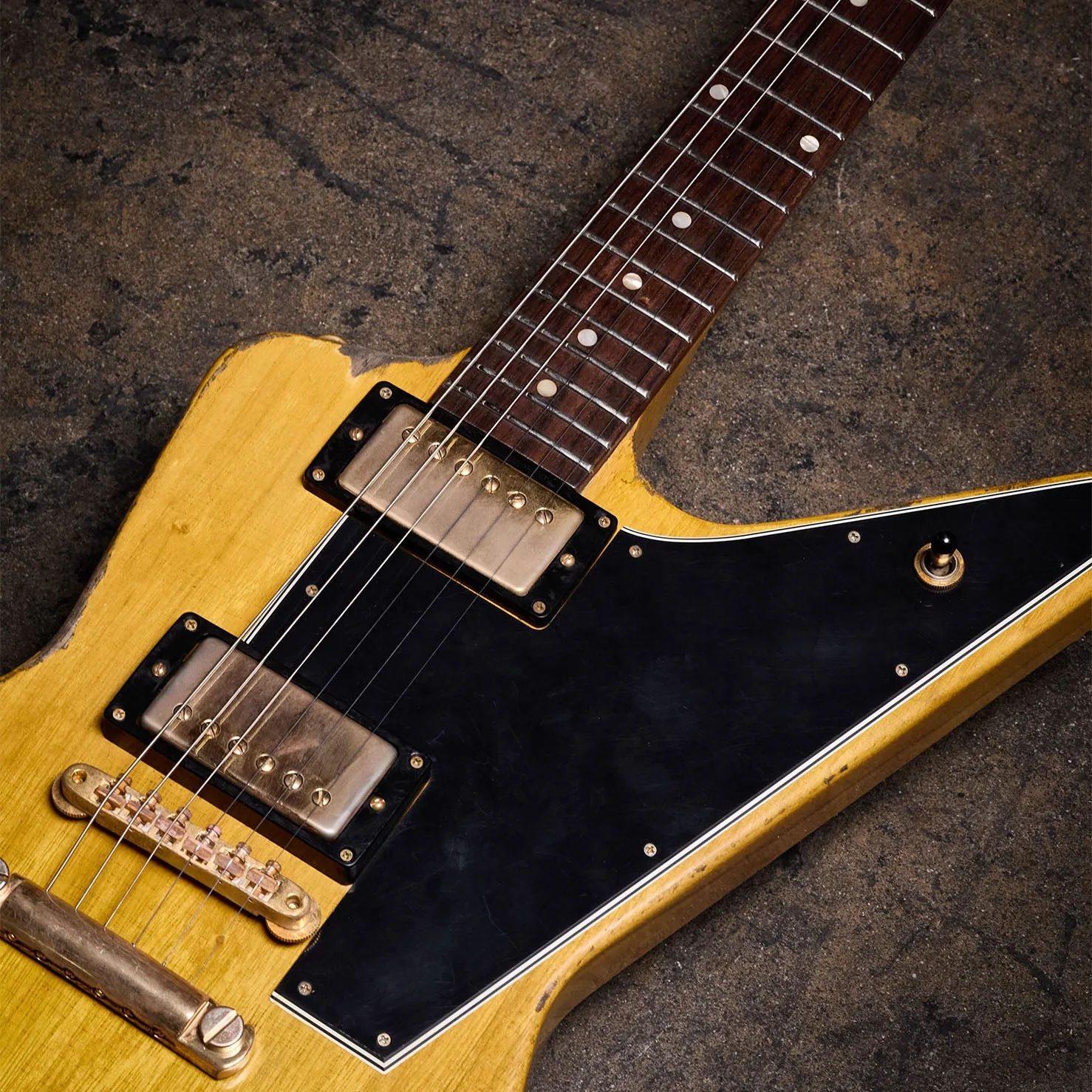 Gibson Custom Leo Scala Heavy Addiction Explorer #4, Natural 9 Gibson Custom Leo Scala Heavy Addiction Explorer #4, Natural