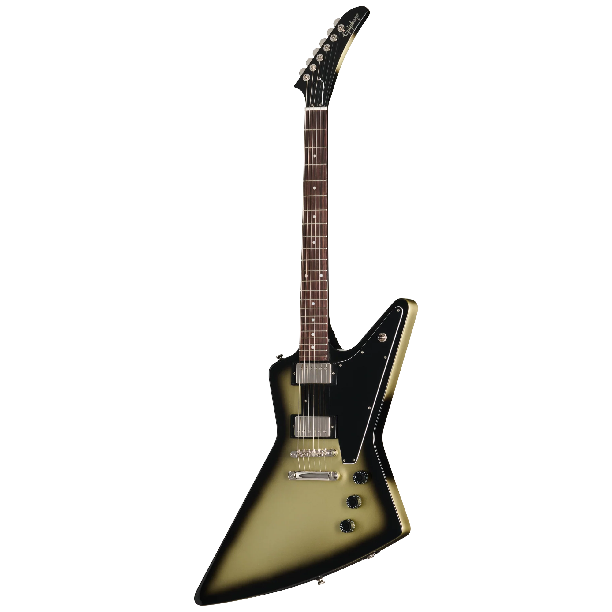 Epiphone Explorer, Silverburst, Exclusive 3 Epiphone Explorer, Silverburst, Exclusive