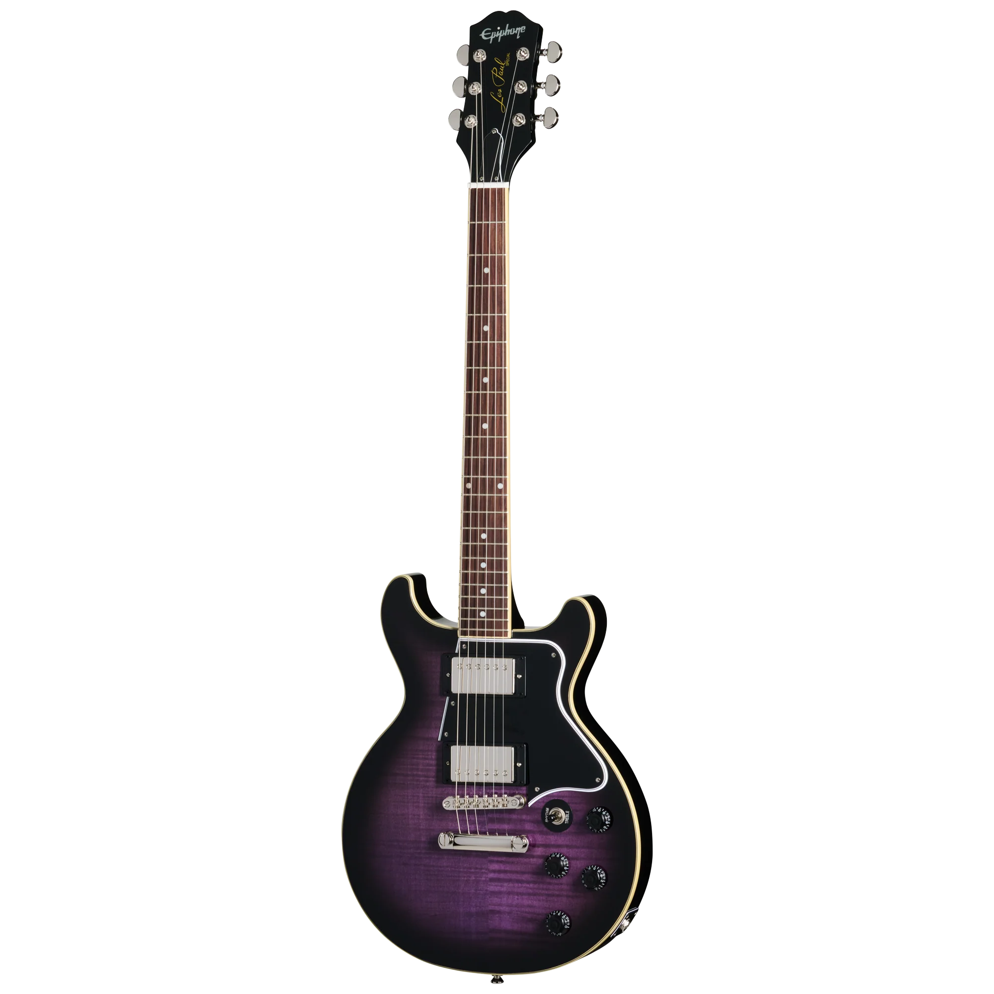 Epiphone Les Paul Special Double Cut Figured, Dark Purple Burst, Exclusive 3 Epiphone Les Paul Special Double Cut Figured, Dark Purple Burst, Exclusive