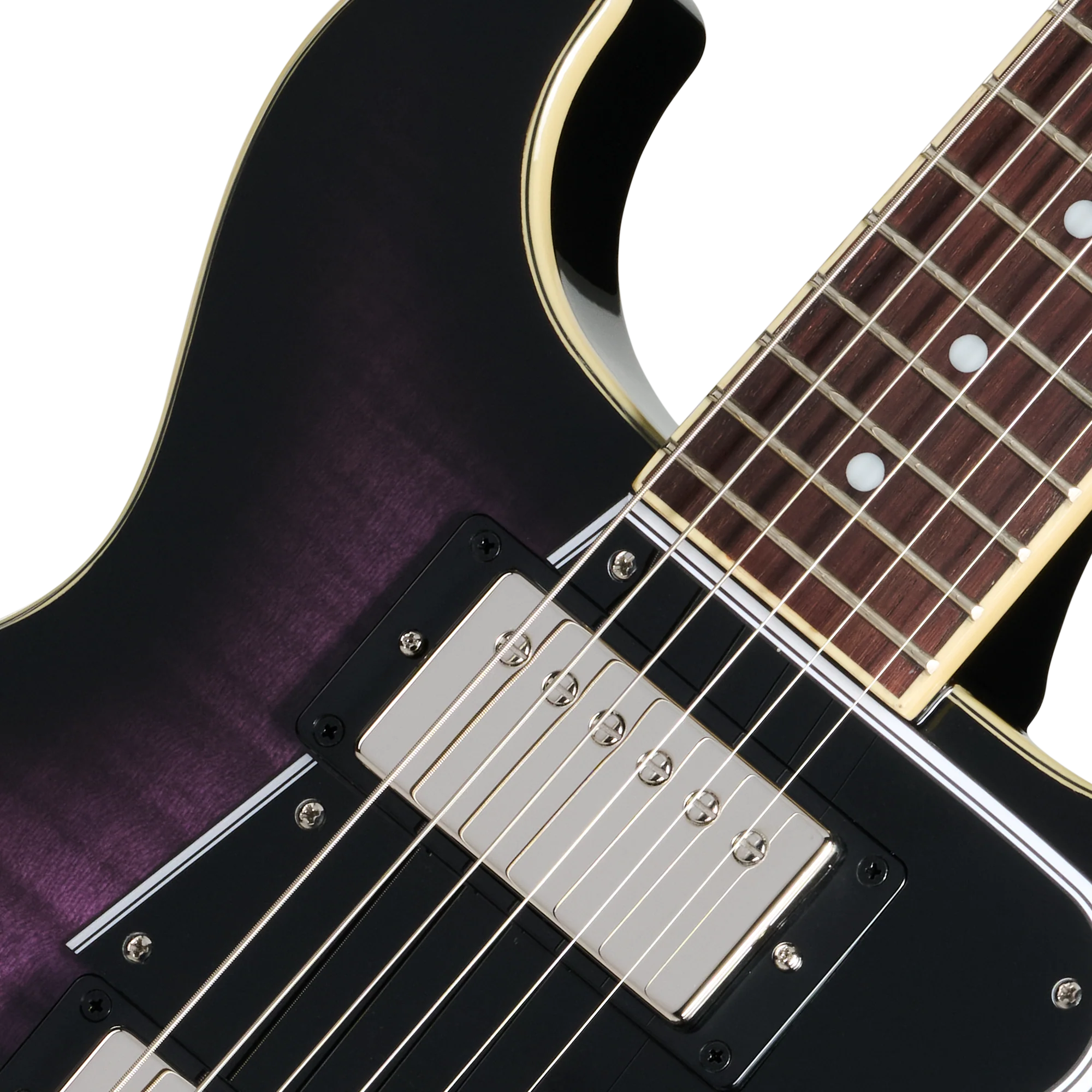 Epiphone Les Paul Special Double Cut Figured, Dark Purple Burst, Exclusive 7 Epiphone Les Paul Special Double Cut Figured, Dark Purple Burst, Exclusive