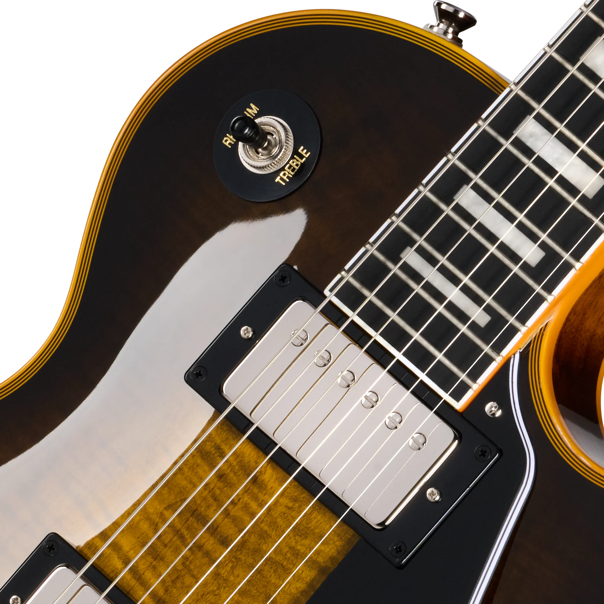 Epiphone Les Paul Custom Widow, Yellow Burst, Exclusive 7 Epiphone Les Paul Custom Widow, Yellow Burst, Exclusive