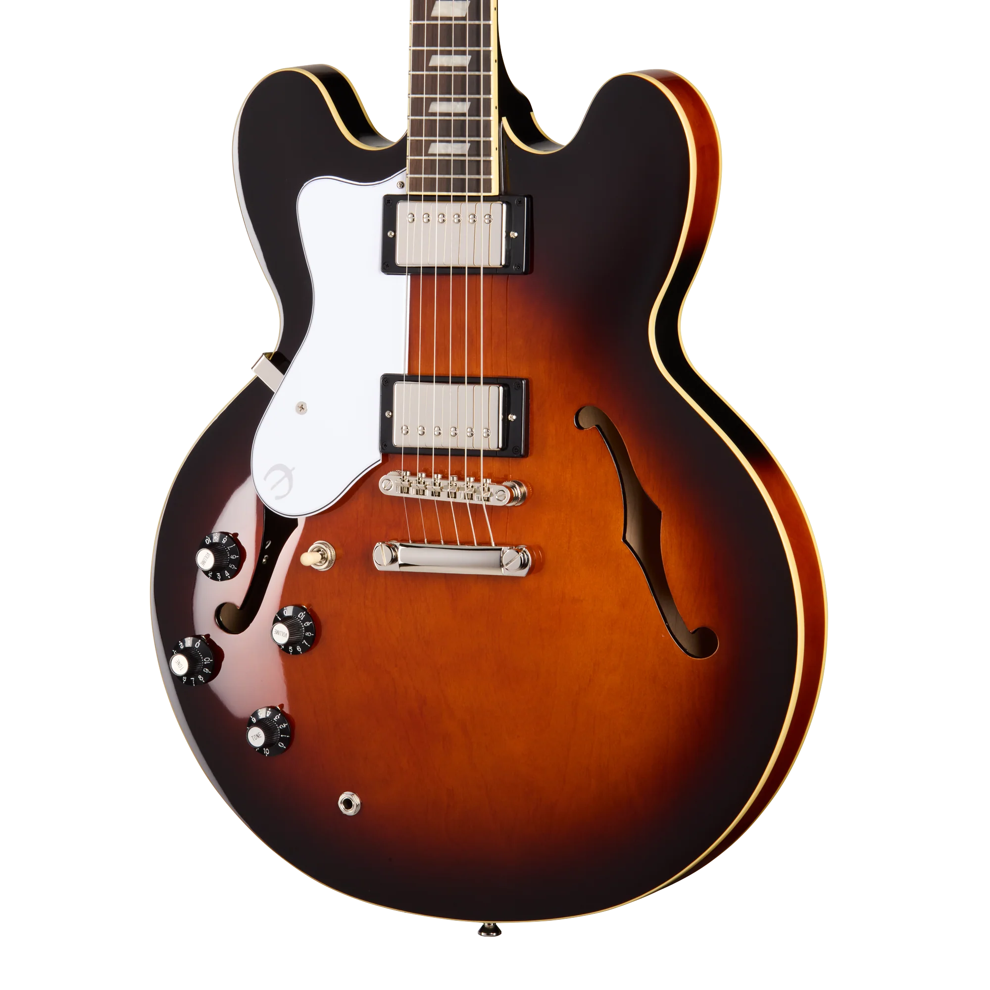 Epiphone Bonehead Riviera, Left-Handed, Dark Tobacco Sunburst