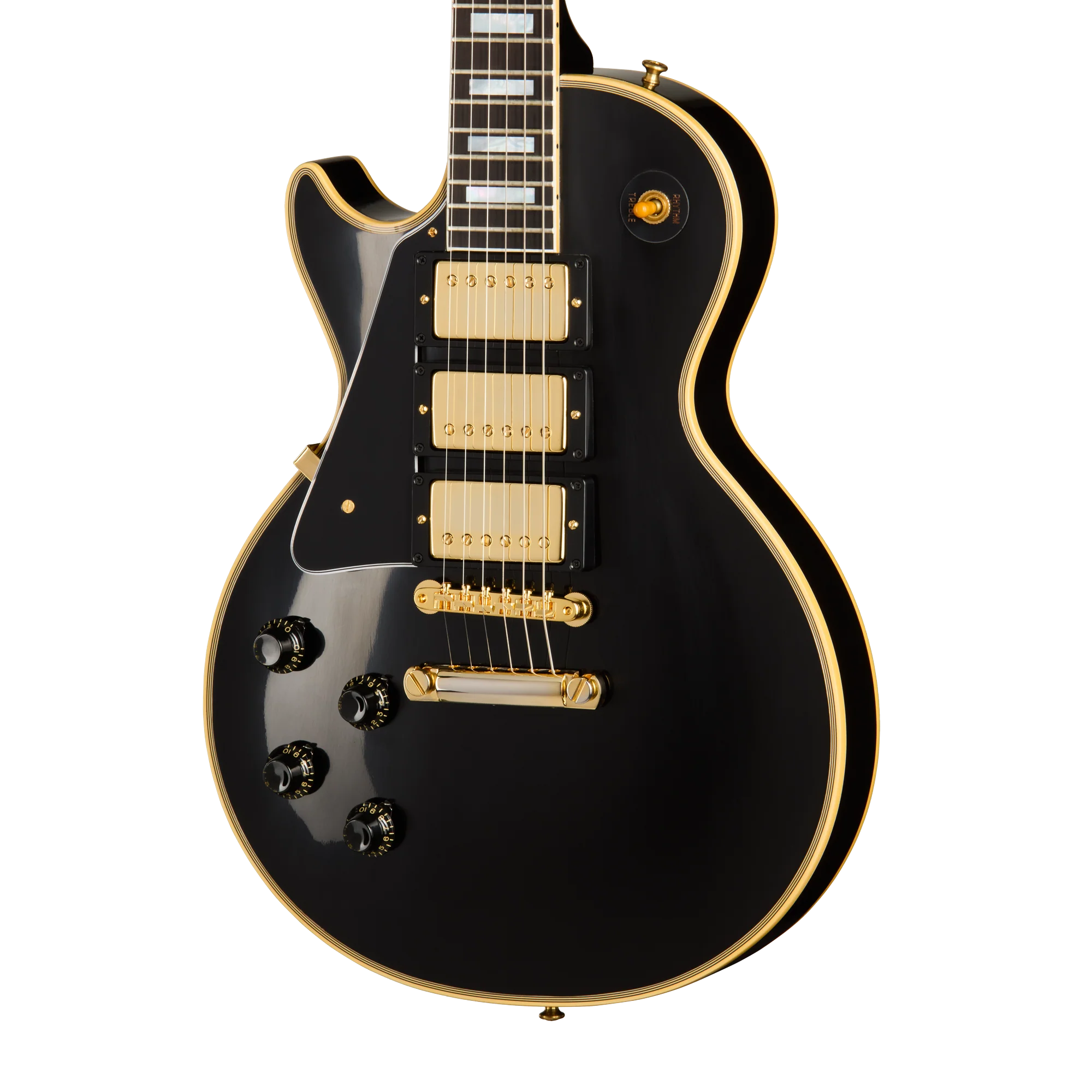 Gibson Custom 1957 Les Paul Custom Reissue 3-Pickup, Left-Handed, Ebony 1 Gibson Custom 1957 Les Paul Custom Reissue 3-Pickup, Left-Handed, Ebony