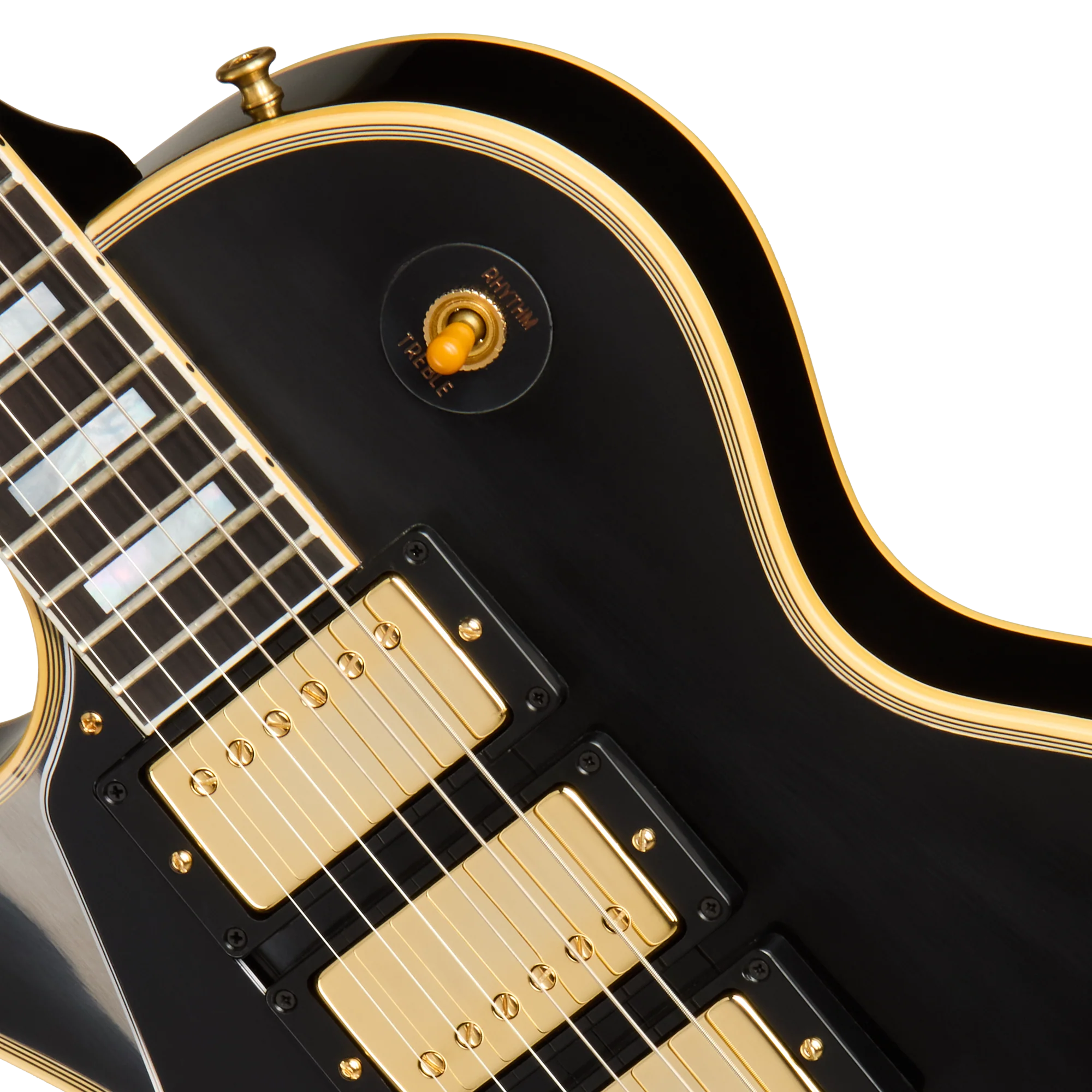Gibson Custom 1957 Les Paul Custom Reissue 3-Pickup, Left-Handed, Ebony 7 Gibson Custom 1957 Les Paul Custom Reissue 3-Pickup, Left-Handed, Ebony