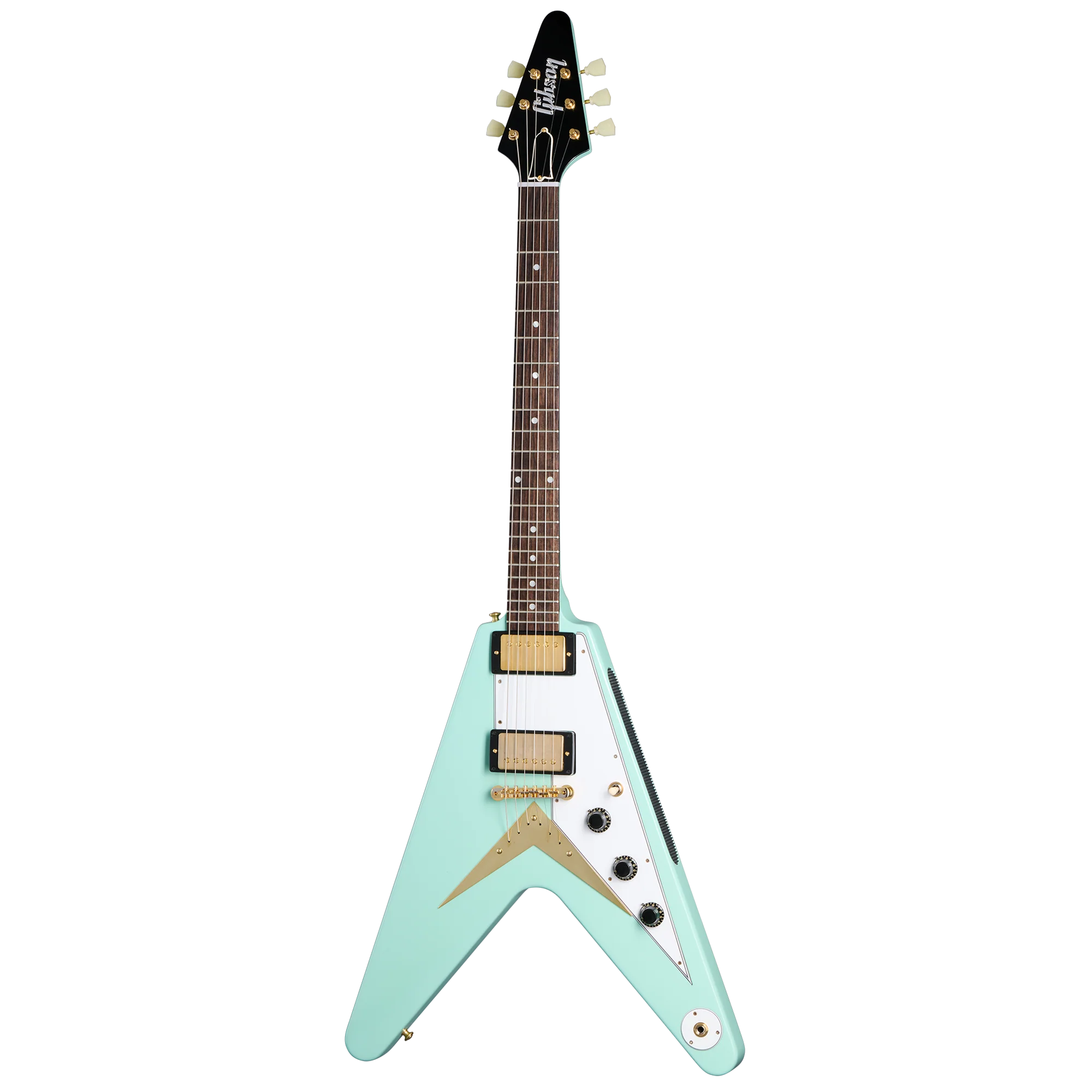 Gibson Custom 1958 Korina Flying V Reissue, Kerry Green VOS 3 Gibson Custom 1958 Korina Flying V Reissue, Kerry Green VOS