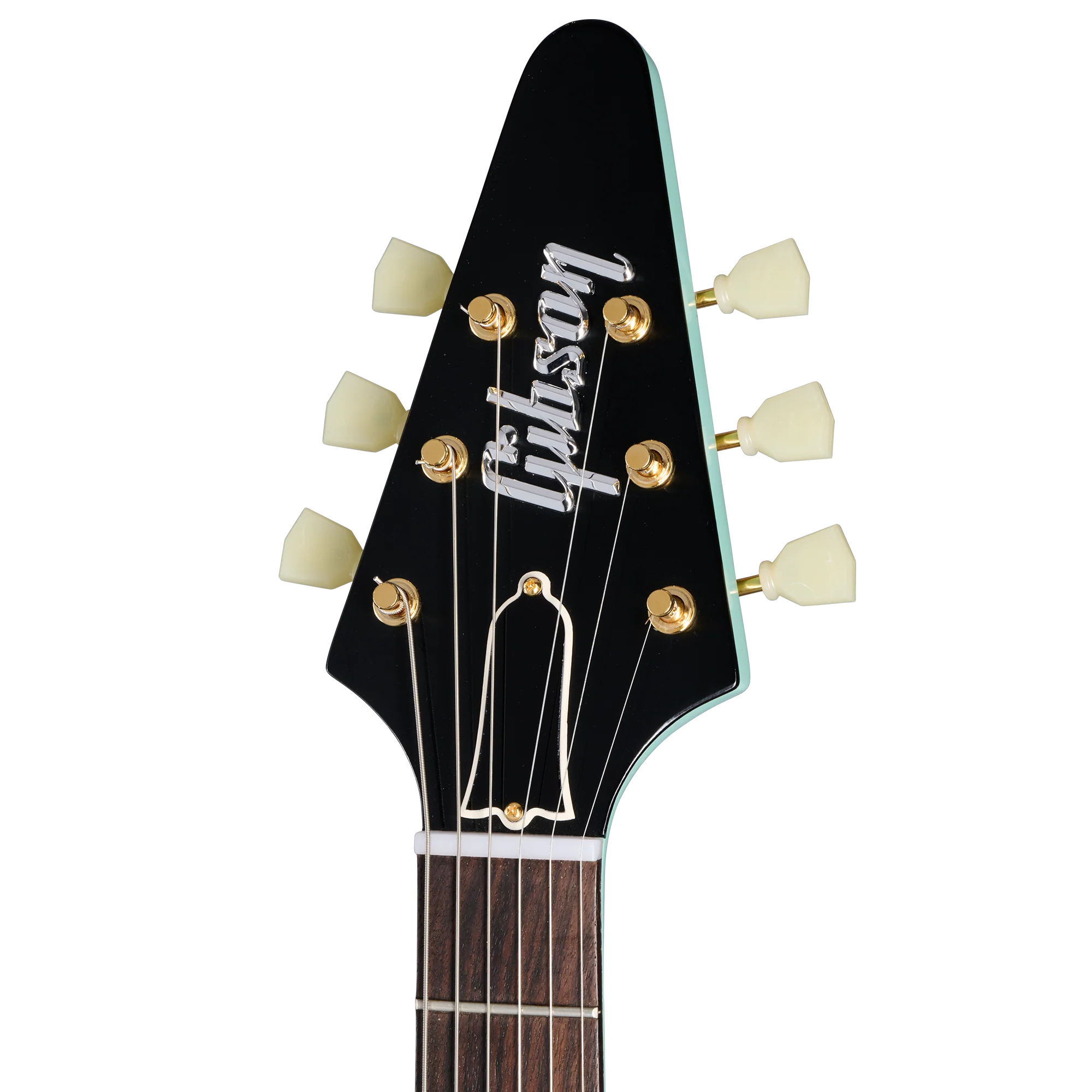 Gibson Custom 1958 Korina Flying V Reissue, Kerry Green VOS 7 Gibson Custom 1958 Korina Flying V Reissue, Kerry Green VOS