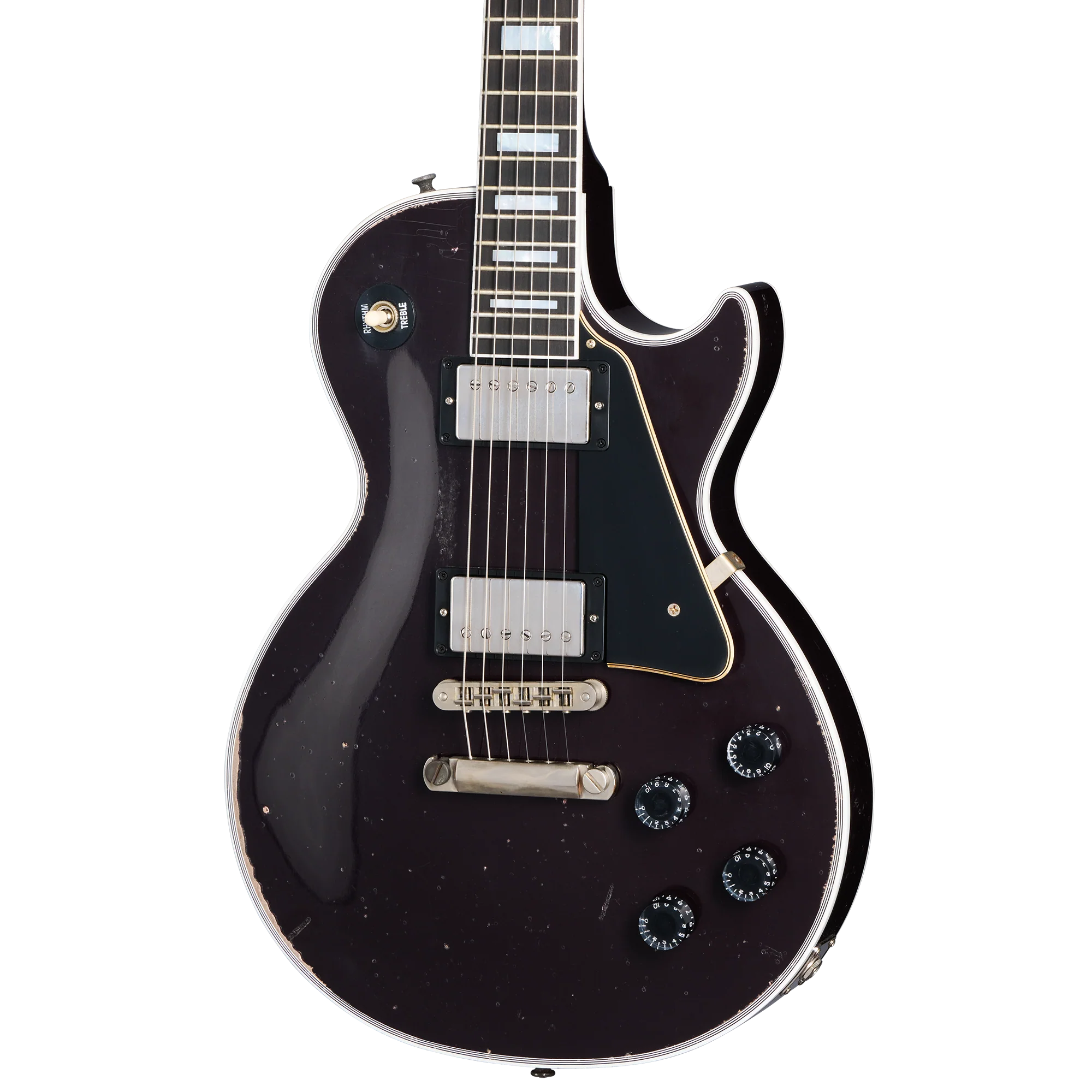 Gibson Custom Les Paul Custom, Heavy Aged, Oxblood 3 Gibson Custom Les Paul Custom, Heavy Aged, Oxblood