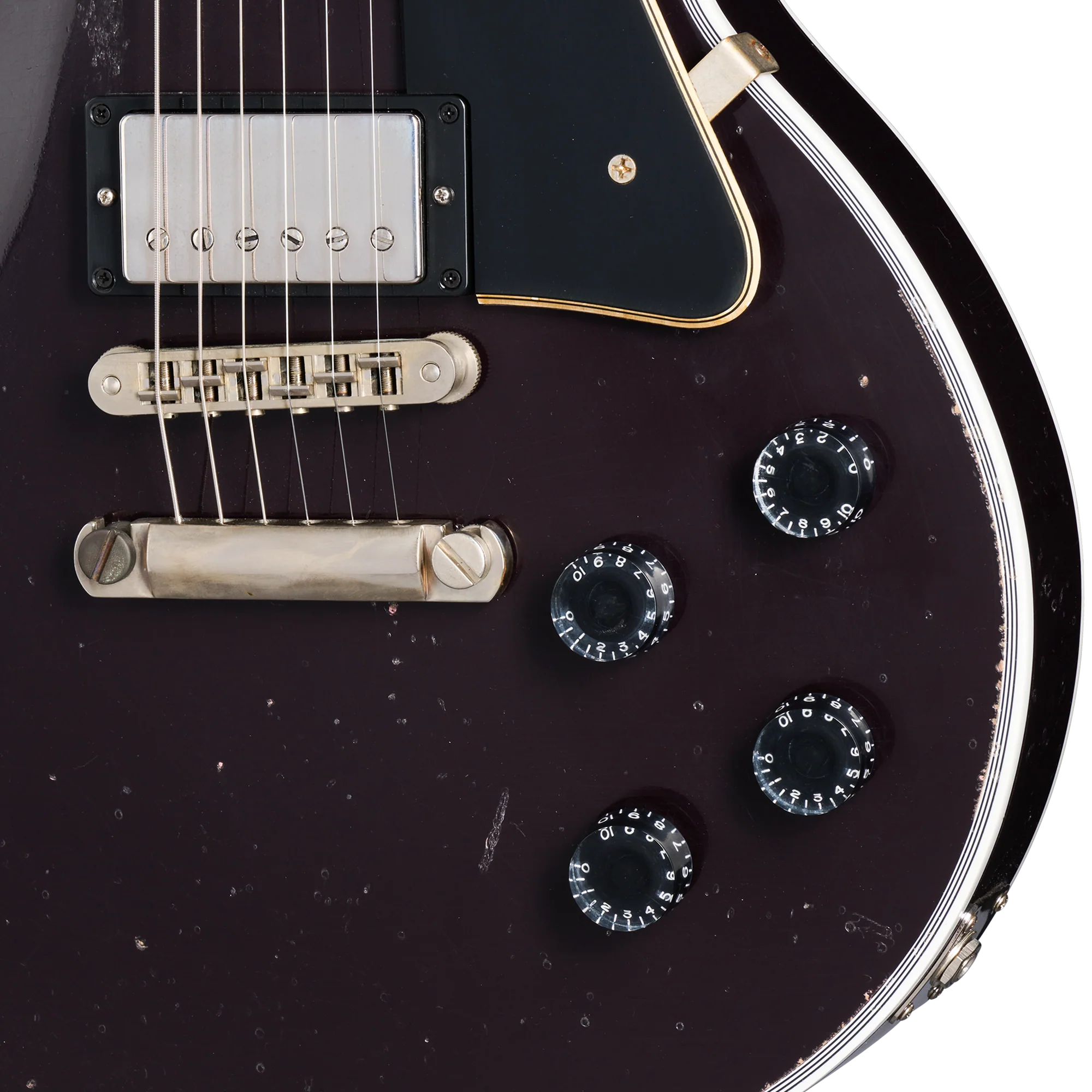 Gibson Custom Les Paul Custom, Heavy Aged, Oxblood 9 Gibson Custom Les Paul Custom, Heavy Aged, Oxblood