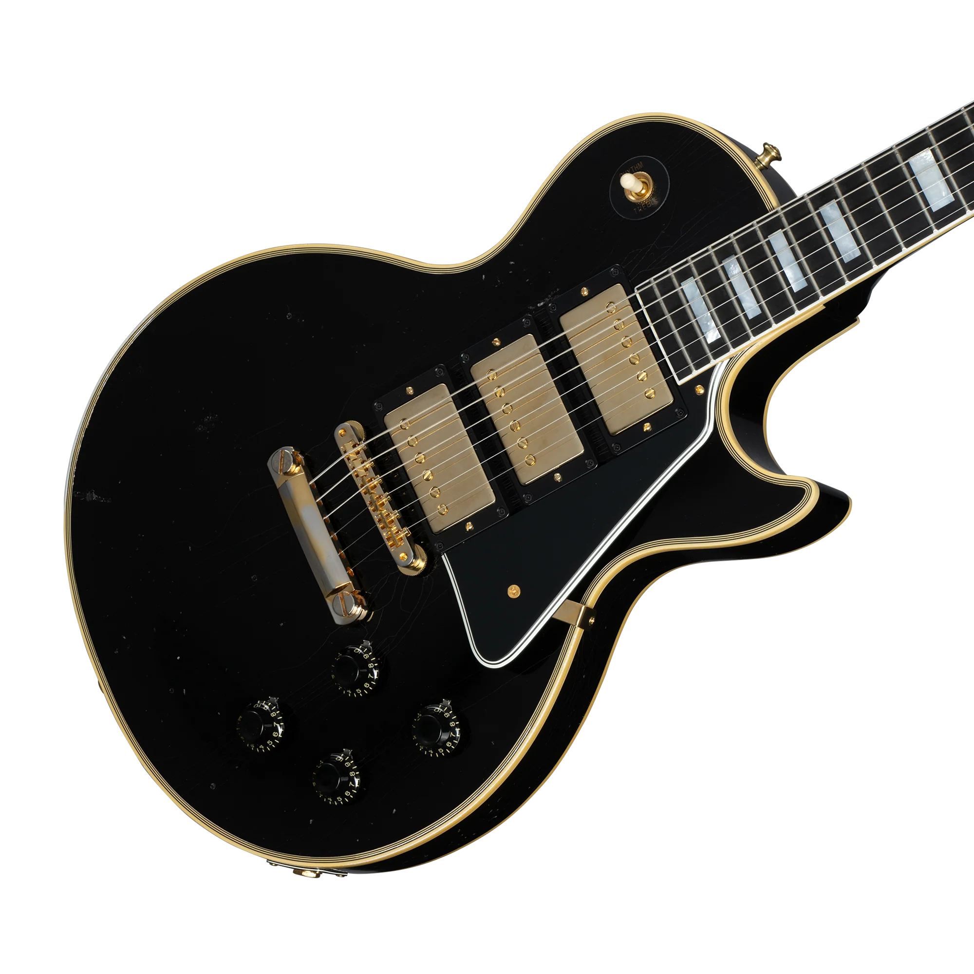 Gibson Custom 1957 Les Paul Custom Reissue 3-Pickup, Light Aged, Ebony 8 Gibson Custom 1957 Les Paul Custom Reissue 3-Pickup, Light Aged, Ebony