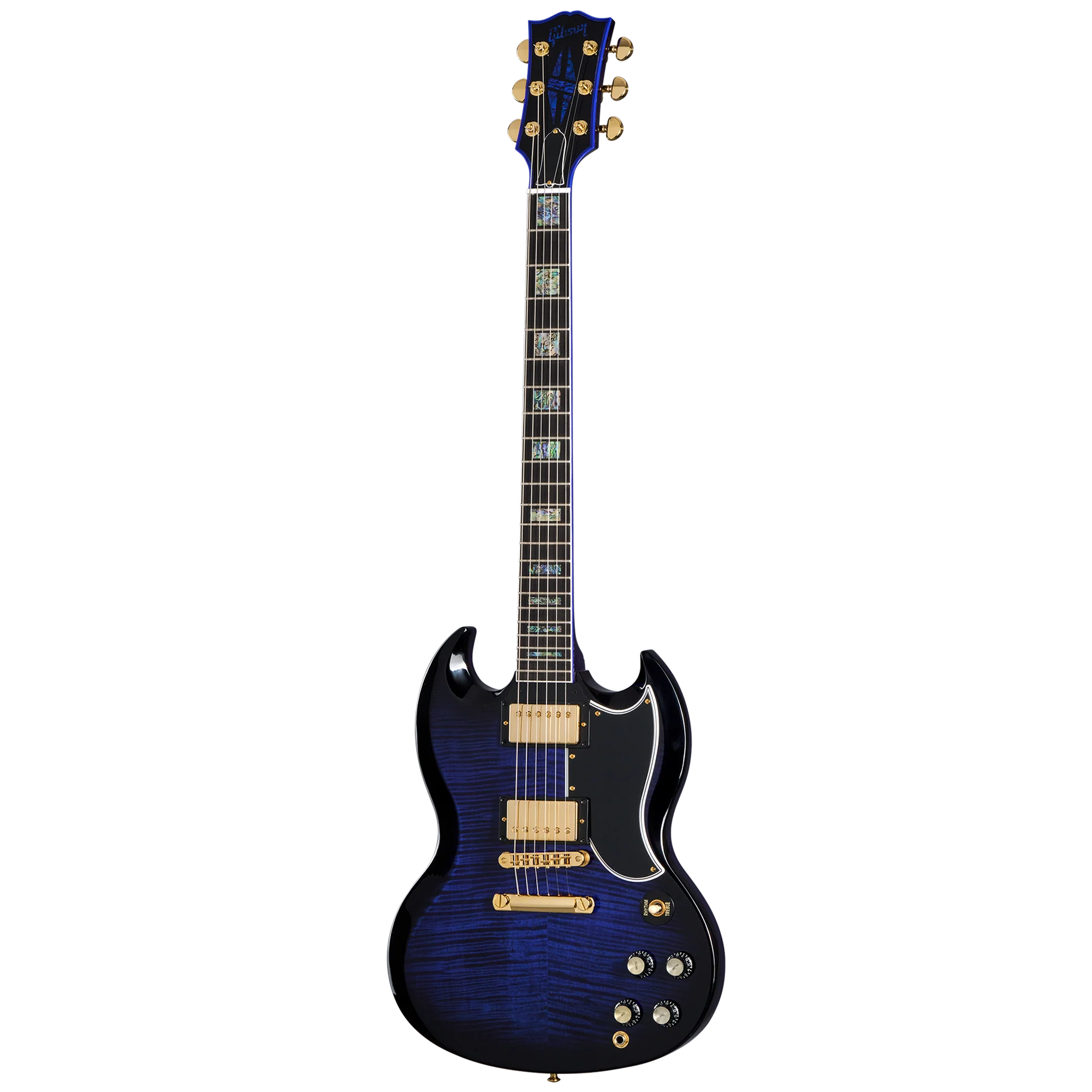 Gibson Custom SG Custom Figured 2-Pickup, Exclusive, Blue Widow 2 Gibson Custom SG Custom Figured 2-Pickup, Exclusive, Blue Widow