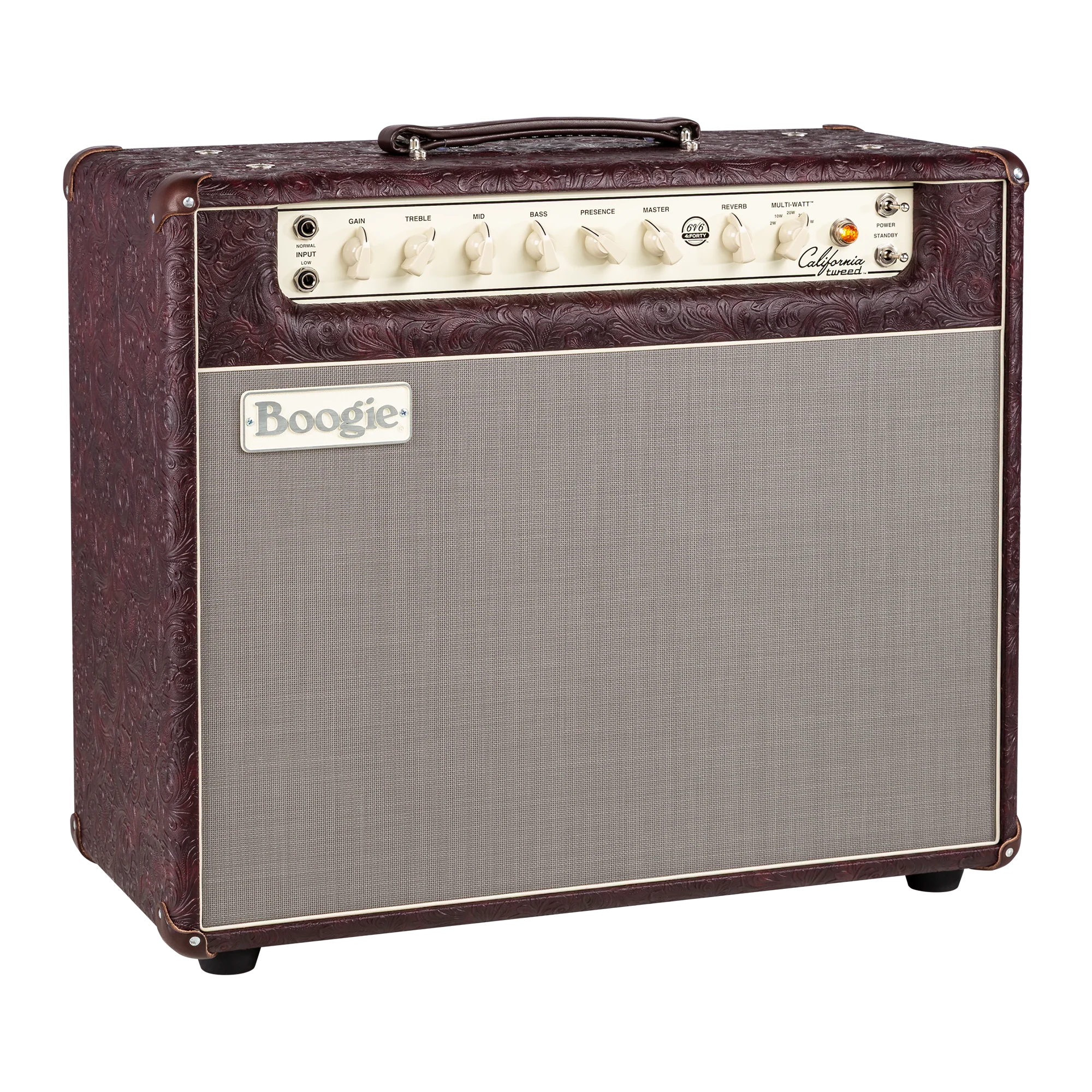 Mesa/Boogie Custom Configured California Tweed 6V6 4:40 1x12 Combo, Wine Buggy Western 3 Mesa/Boogie Custom Configured California Tweed 6V6 4:40 1x12 Combo, Wine Buggy Western