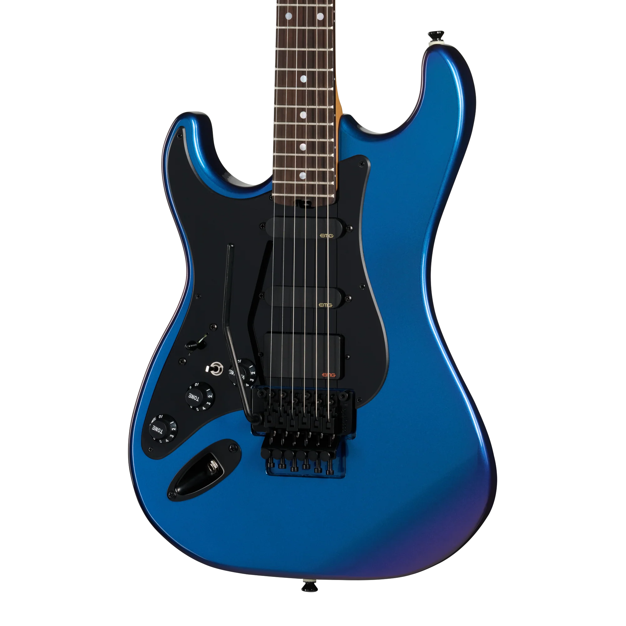Kramer Pacer Deluxe 87 EMG, Left-Handed, Flip Flop Blue, Exclusive