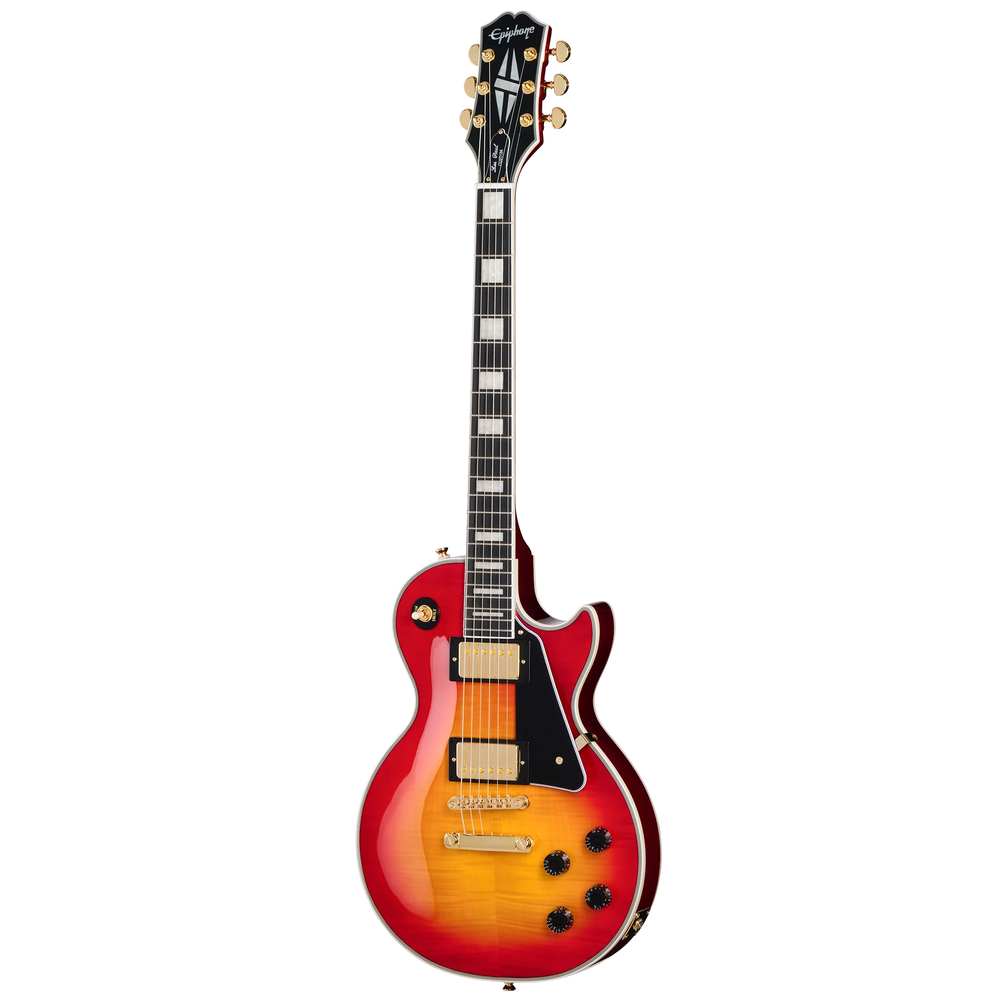 Epiphone Les Paul Custom, Heritage Cherry Sunburst, Exclusive 3 Epiphone Les Paul Custom, Heritage Cherry Sunburst, Exclusive