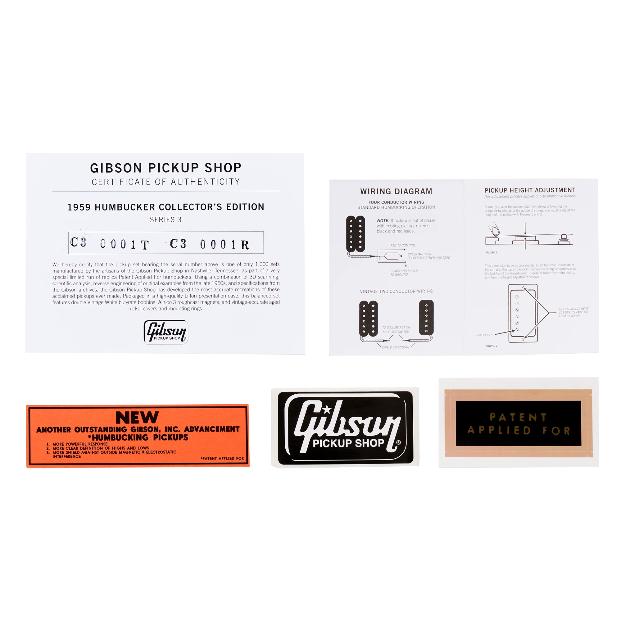 Gibson 1959 Humbucker, Collector’s Edition, Series 3 9 Gibson 1959 Humbucker, Collector’s Edition, Series 3