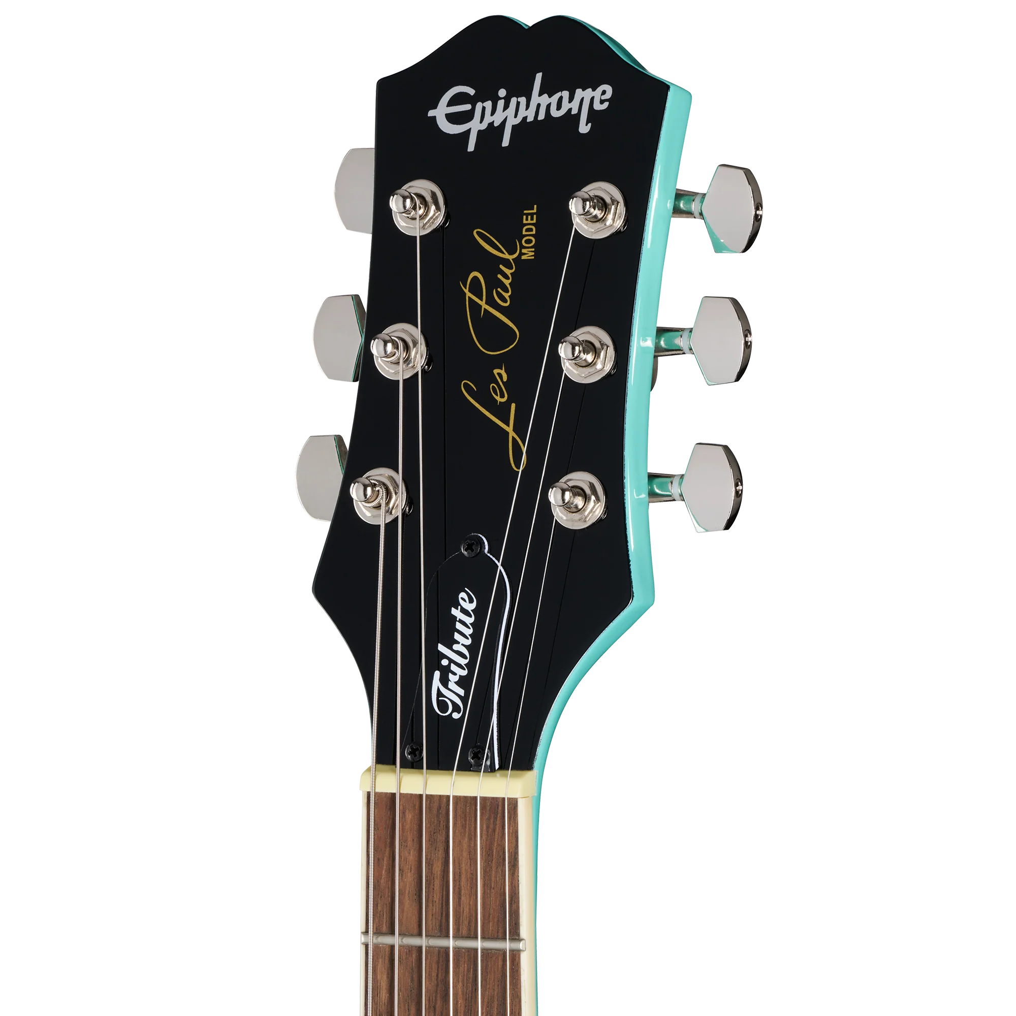 Epiphone Les Paul Tribute, Aqua, Exclusive 6 Epiphone Les Paul Tribute, Aqua, Exclusive