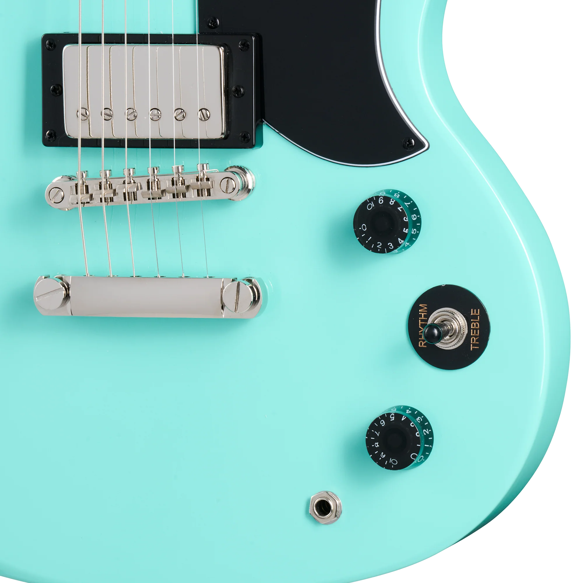 Epiphone SG Tribute, Aqua, Exclusive 7 Epiphone SG Tribute, Aqua, Exclusive