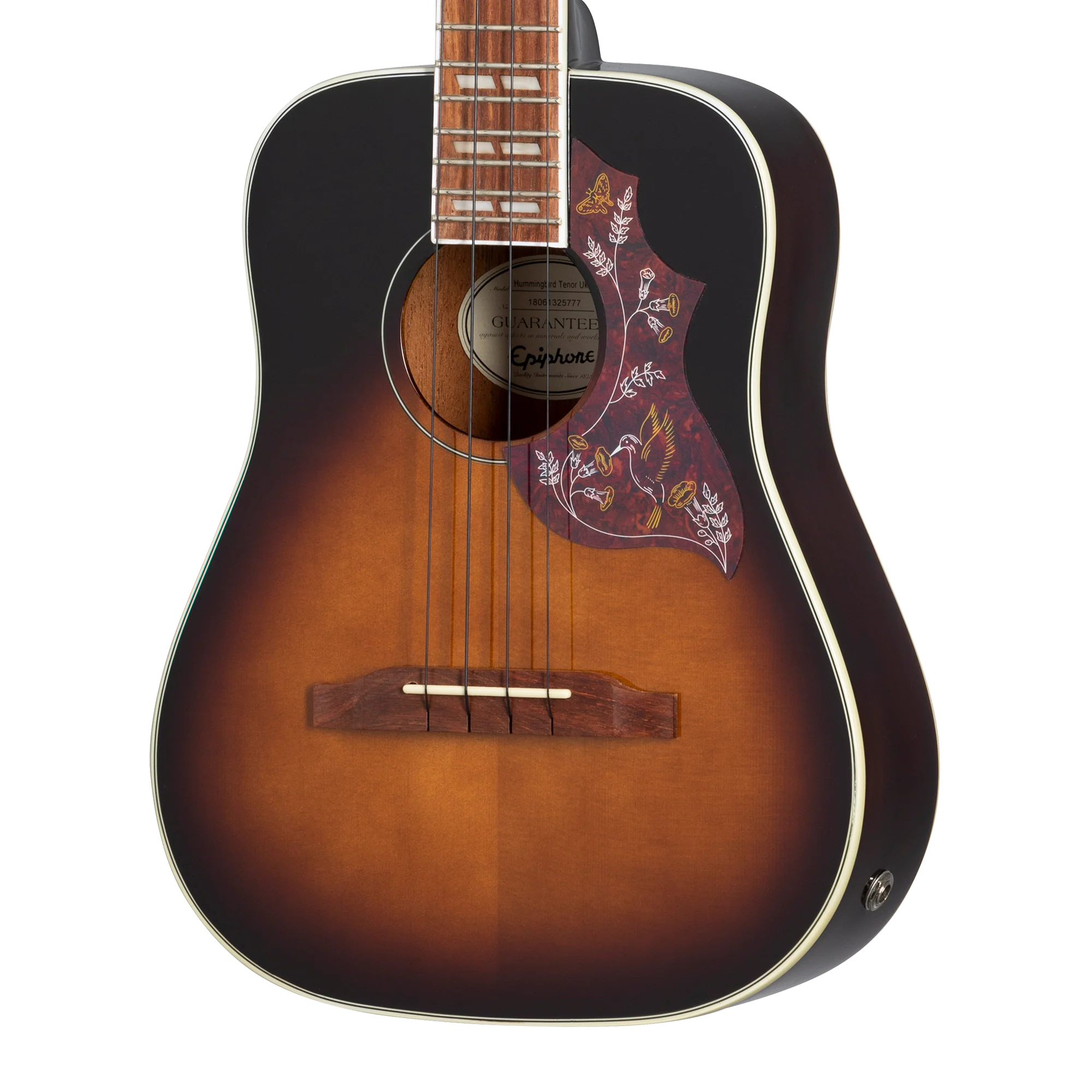Epiphone Hummingbird Studio Tenor Ukulele, Tobacco Sunburst