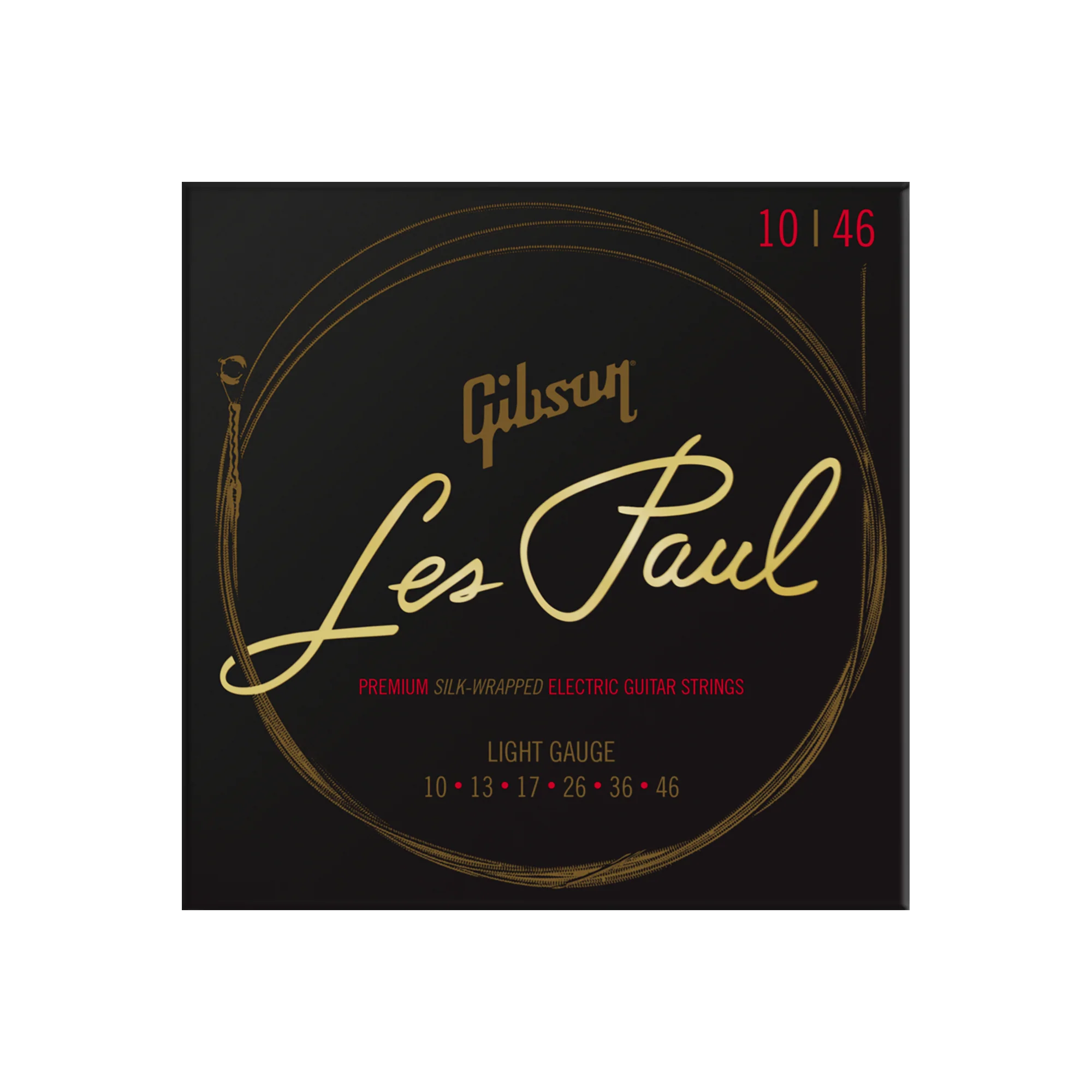 Gibson Les Paul Premium Electric Guitar Strings, Light Gauge