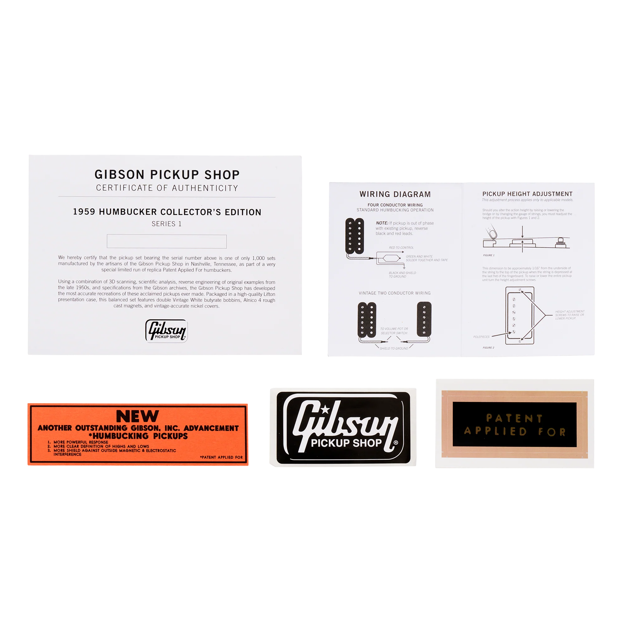 Gibson 1959 Humbucker, Collector’s Edition, Series 1 8 Gibson 1959 Humbucker, Collector’s Edition, Series 1