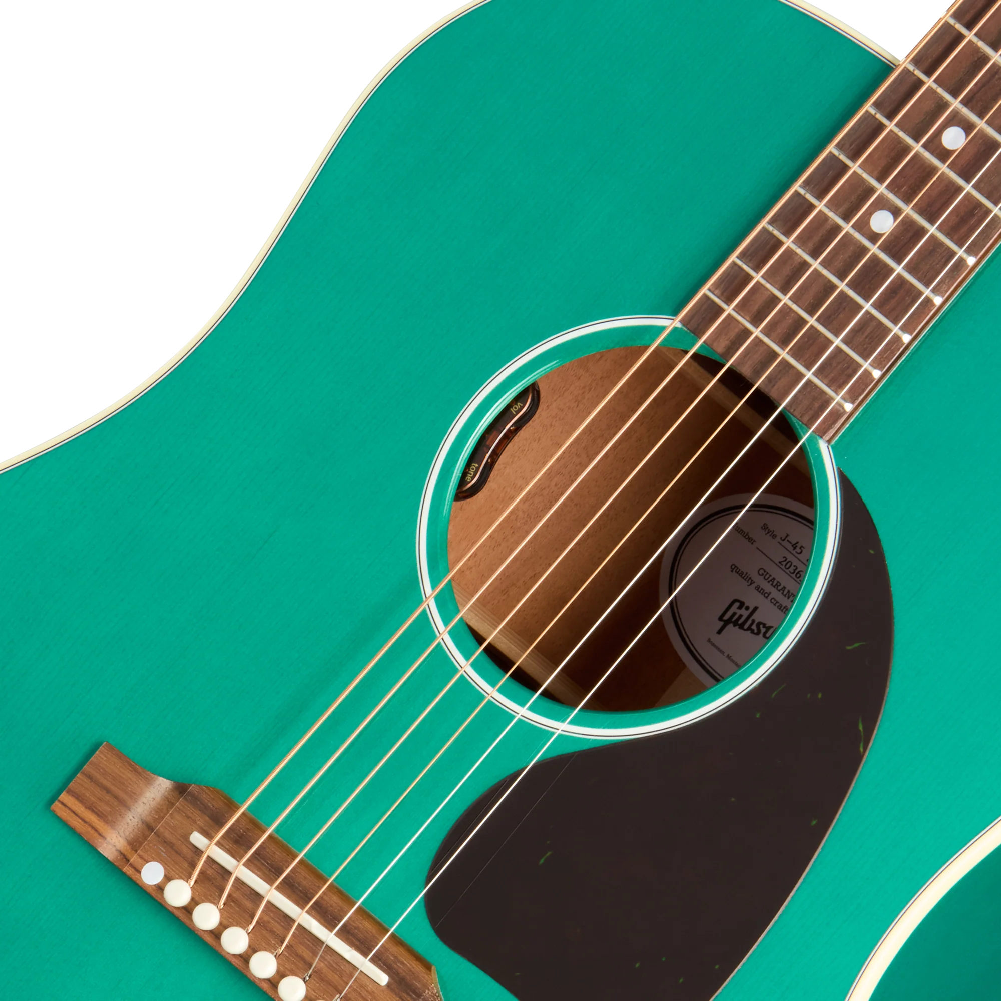 Gibson J-45 Standard, Translucent Teal 7 Gibson J-45 Standard, Translucent Teal