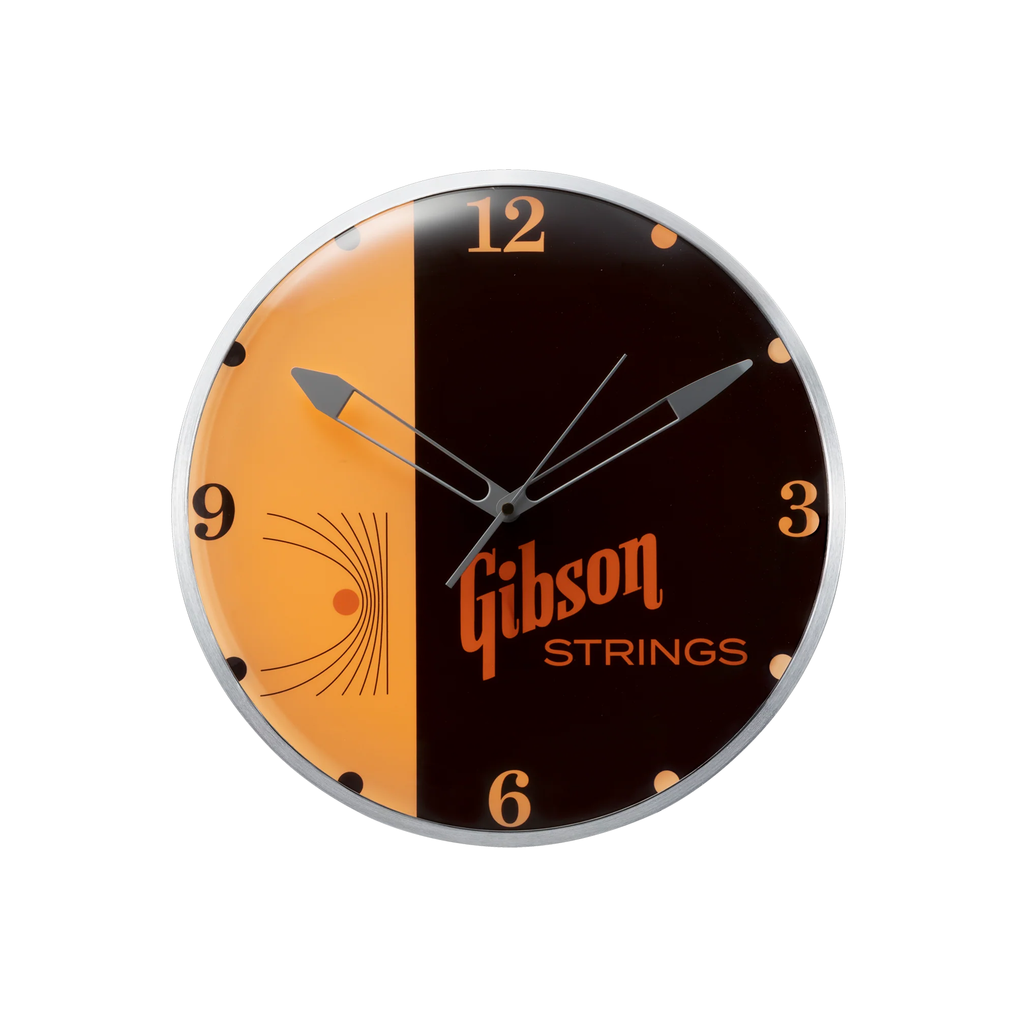 Gibson Vintage Lighted Wall Clock, Strings 2 Gibson Vintage Lighted Wall Clock, Strings