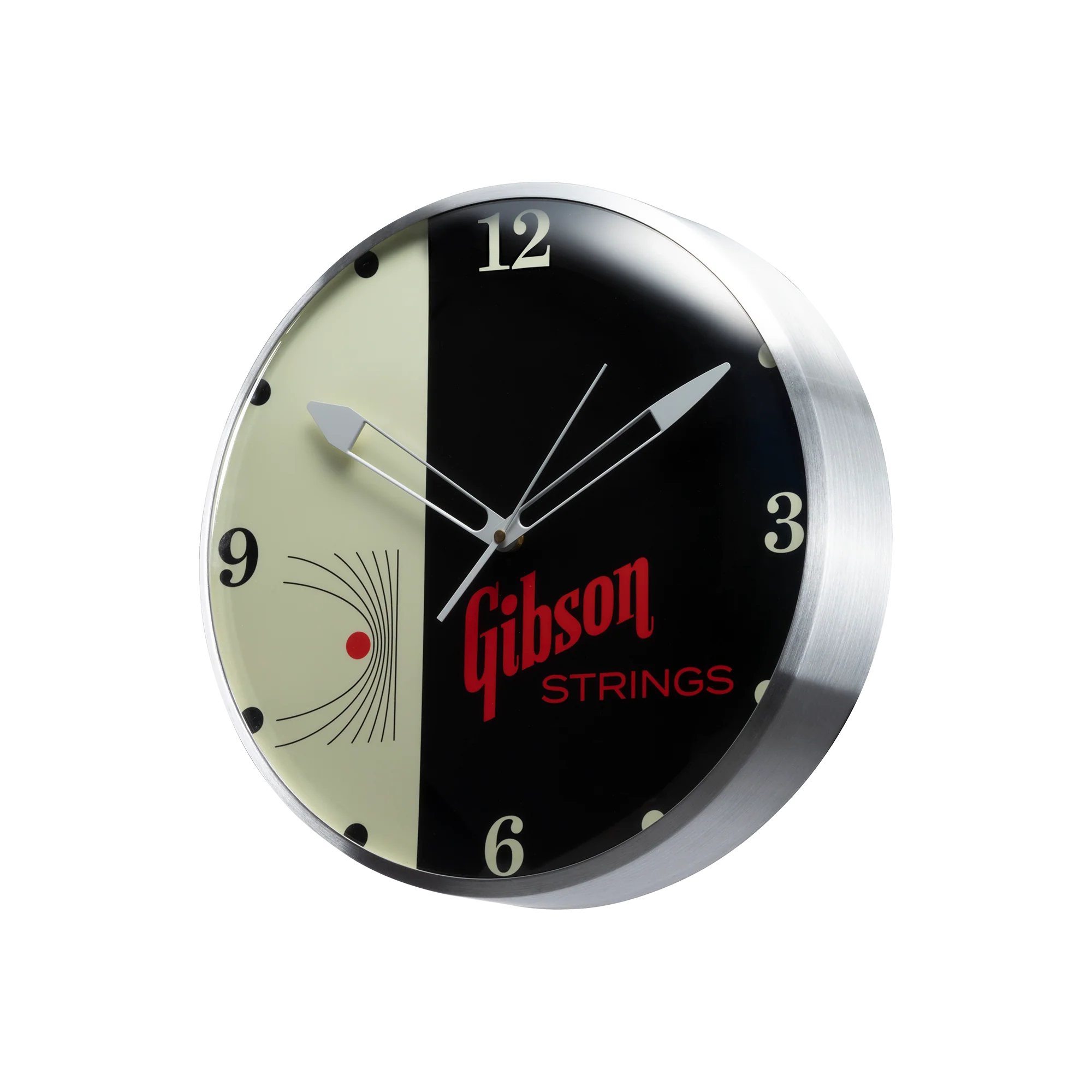 Gibson Vintage Lighted Wall Clock, Strings 3 Gibson Vintage Lighted Wall Clock, Strings