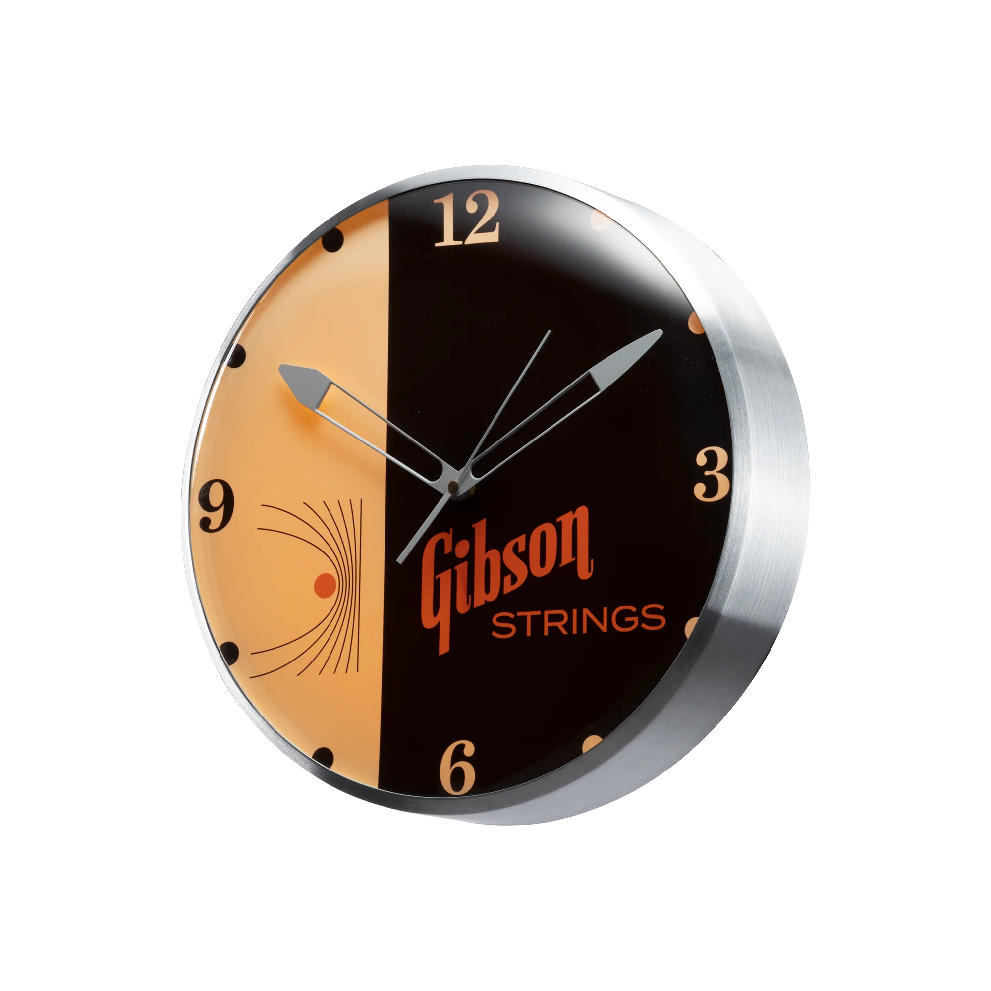 Gibson Vintage Lighted Wall Clock, Strings 4 Gibson Vintage Lighted Wall Clock, Strings