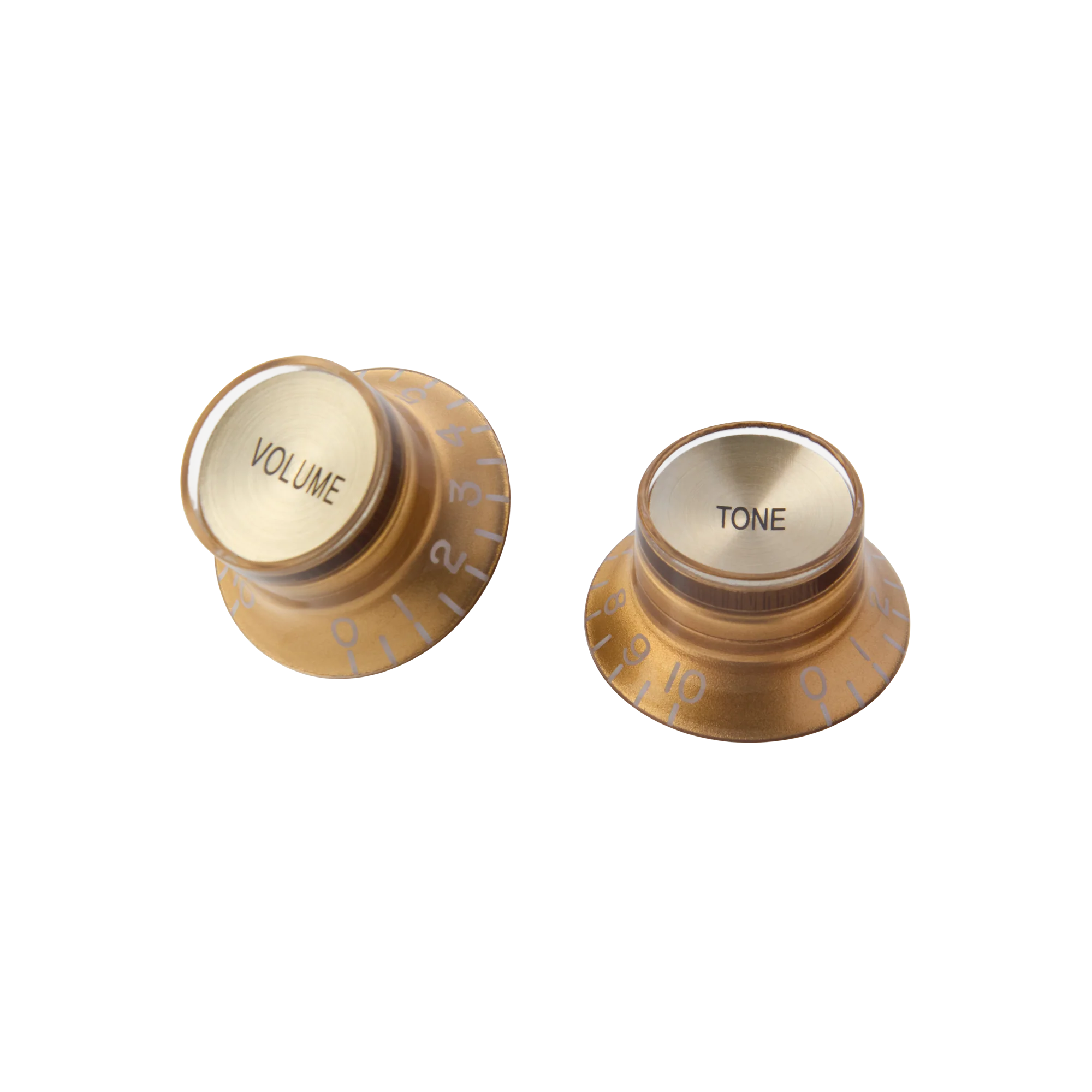 Gibson Top Hat Knobs, Gold with Gold Inserts, 4 pack 2 Gibson Top Hat Knobs, Gold with Gold Inserts, 4 pack
