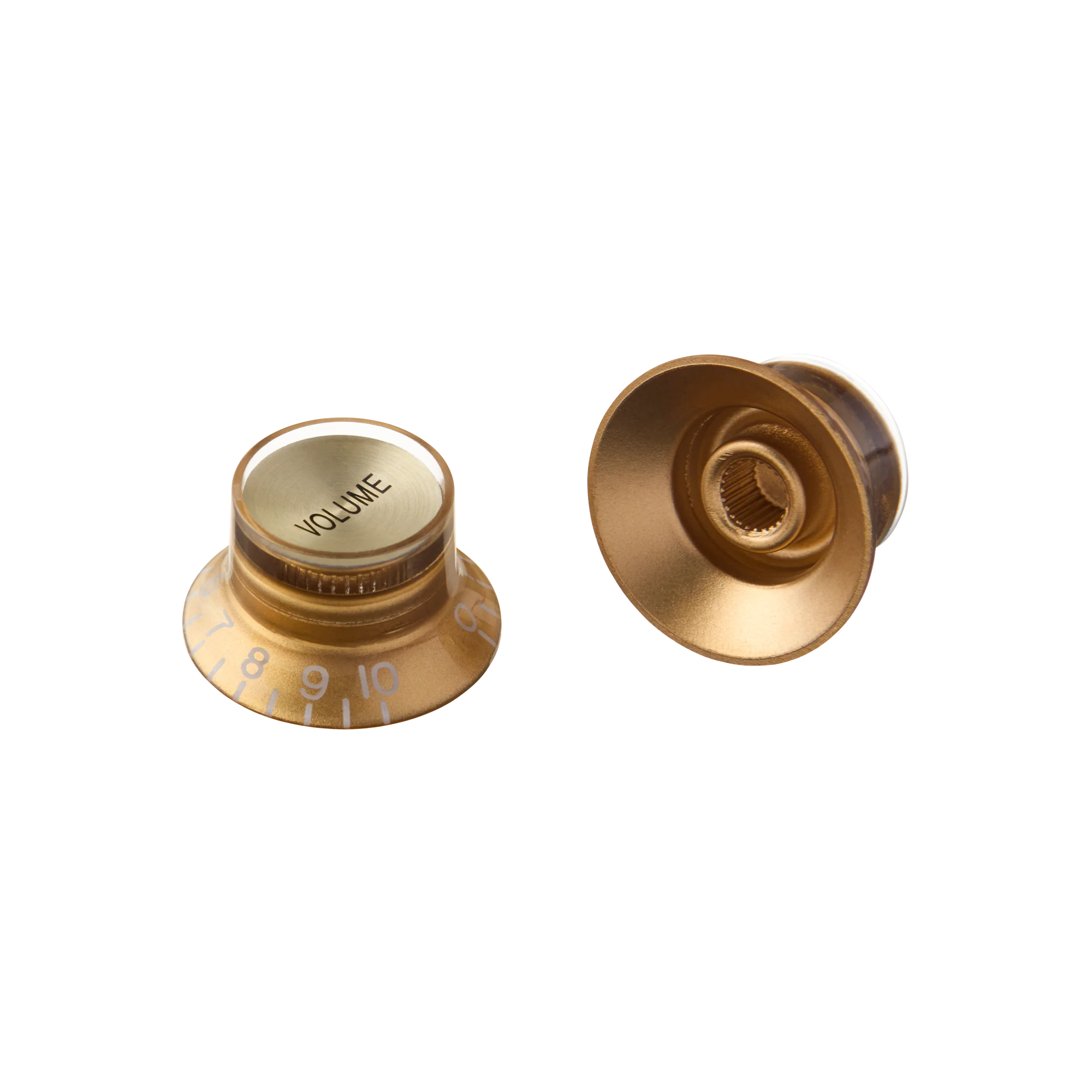 Gibson Top Hat Knobs, Gold with Gold Inserts, 4 pack 3 Gibson Top Hat Knobs, Gold with Gold Inserts, 4 pack