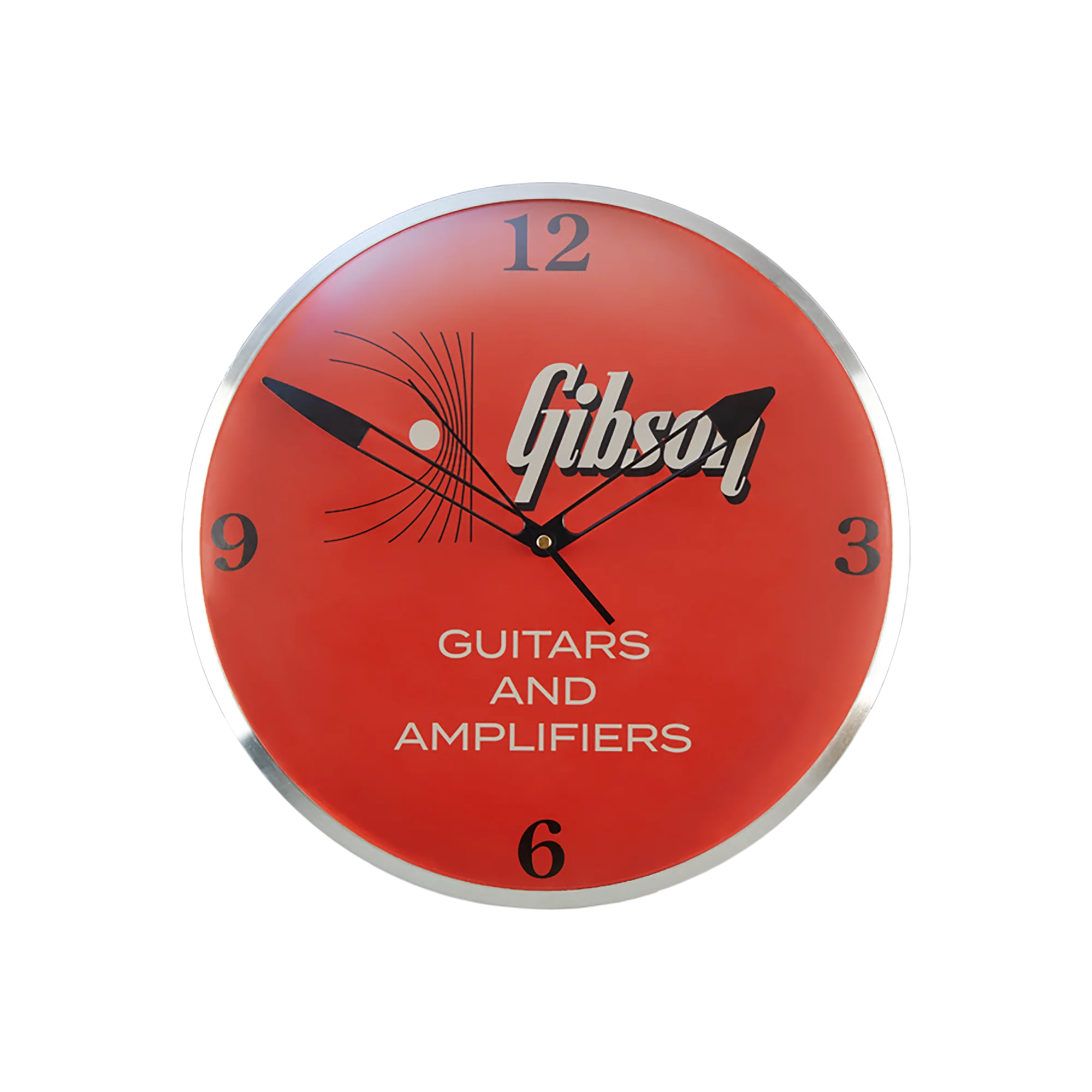 Gibson Vintage Lighted Wall Clock, Kalamazoo Orange