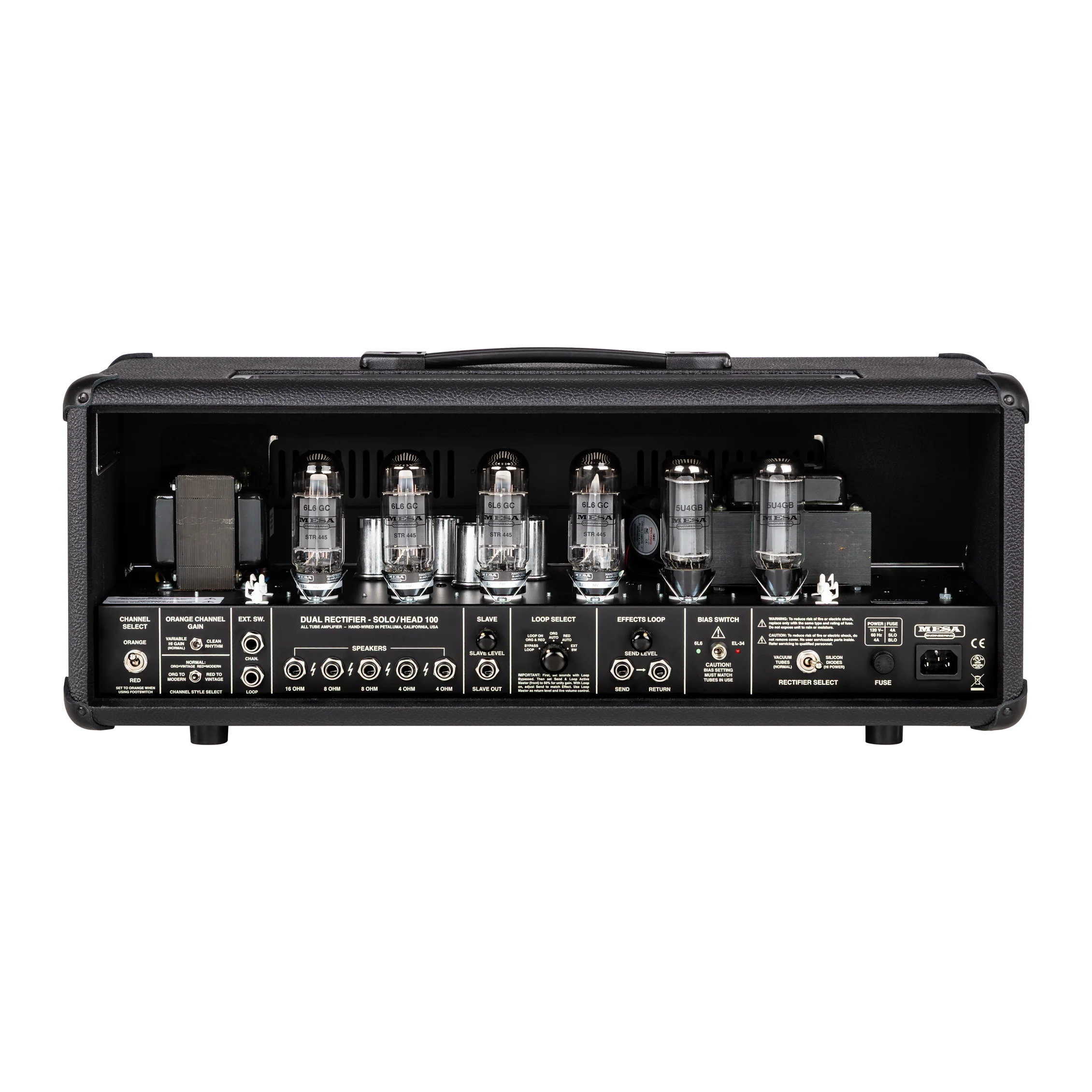 Mesa/Boogie 90s Dual Rectifier Standard Head, Black Bronco 2 Mesa/Boogie 90s Dual Rectifier Standard Head, Black Bronco