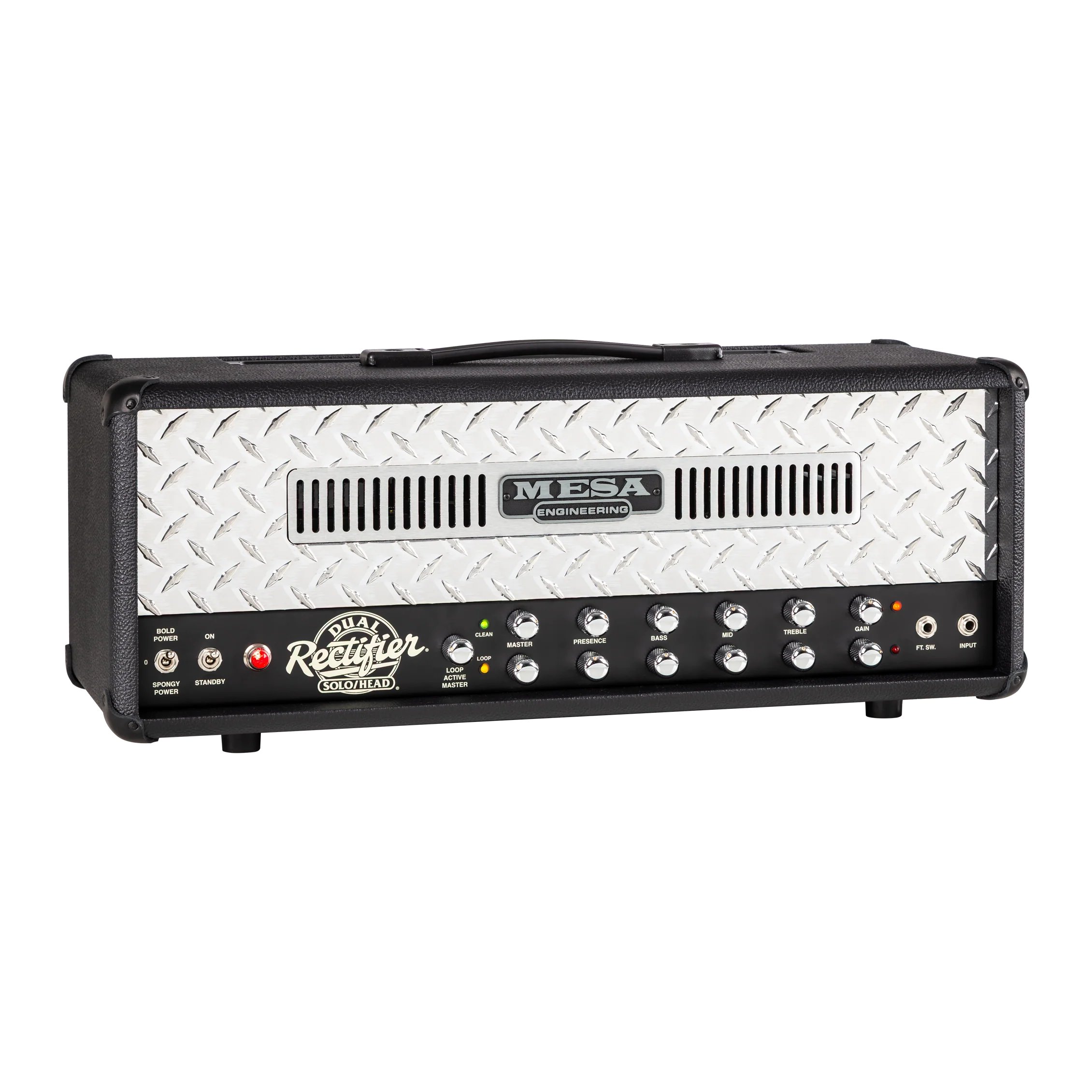 Mesa/Boogie 90s Dual Rectifier Standard Head, Black Bronco 3 Mesa/Boogie 90s Dual Rectifier Standard Head, Black Bronco