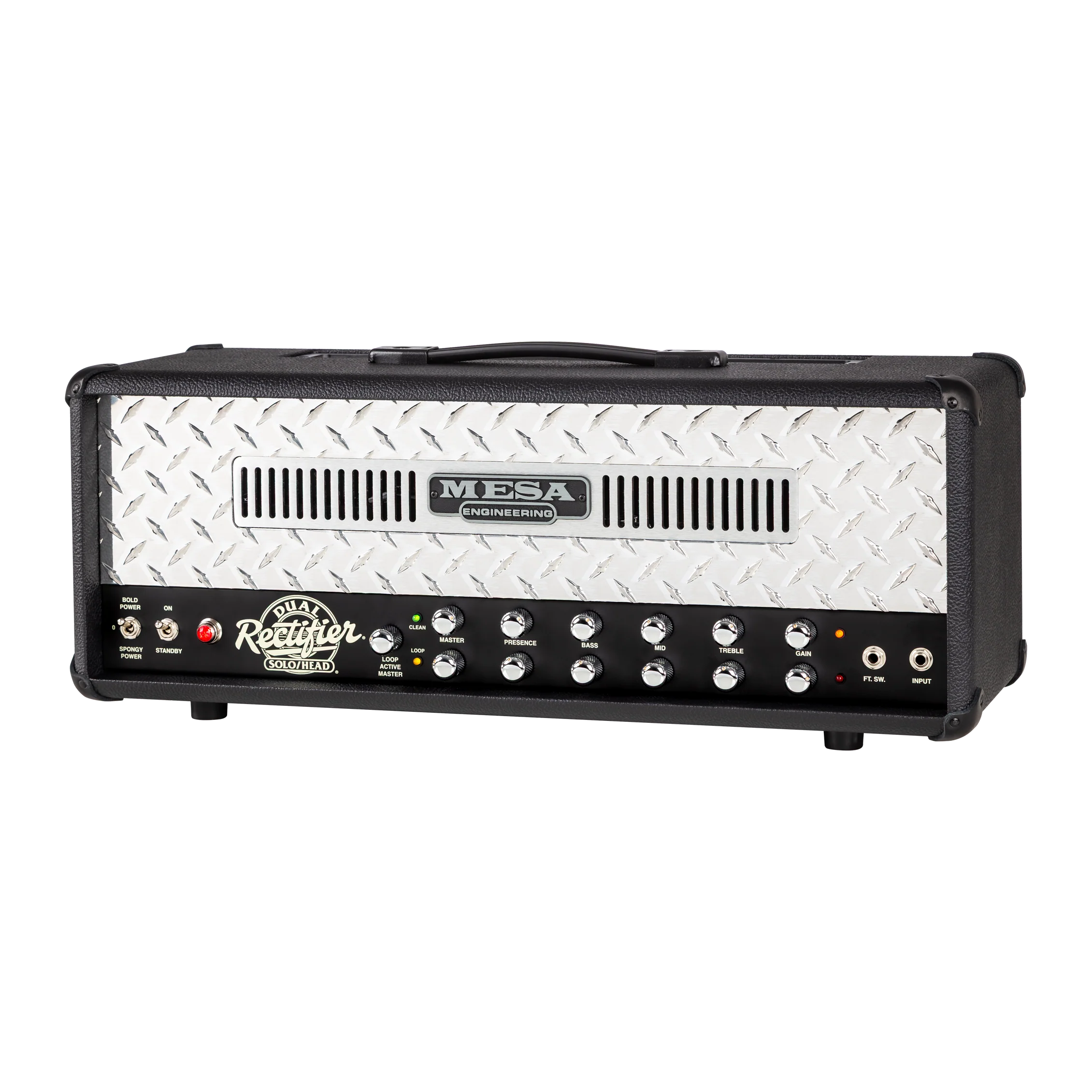 Mesa/Boogie 90s Dual Rectifier Standard Head, Black Bronco 4 Mesa/Boogie 90s Dual Rectifier Standard Head, Black Bronco
