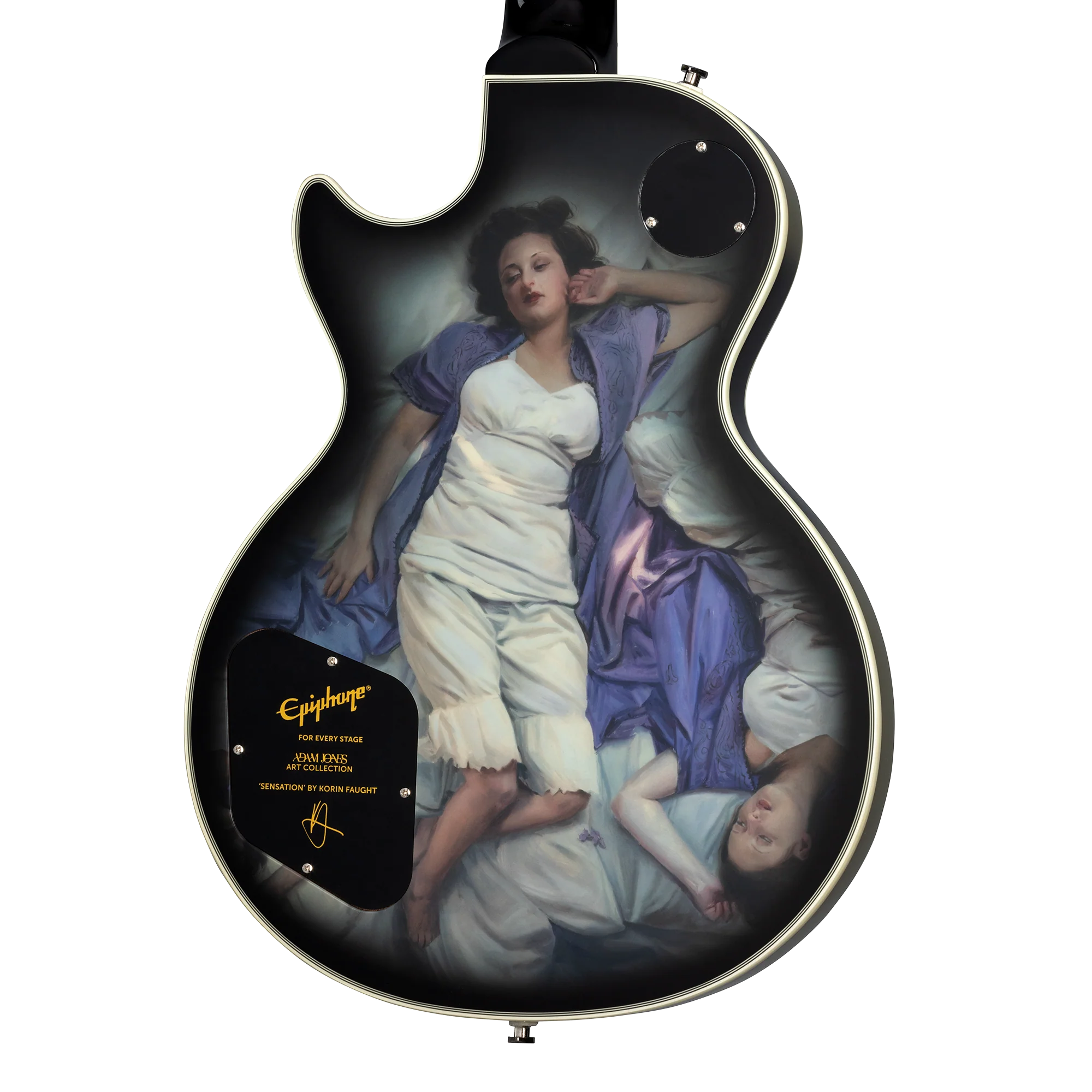 Epiphone Adam Jones Les Paul Custom Art Collection: Korin Faught’s “Sensation”, Antique Silverburst