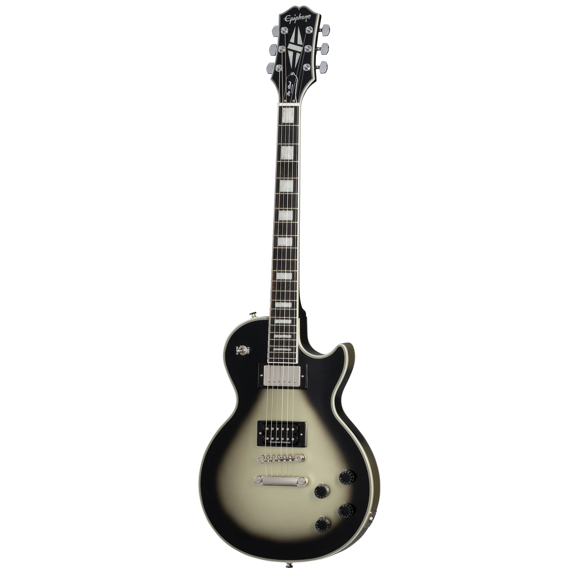 Epiphone Adam Jones Les Paul Custom Art Collection: Korin Faught’s “Sensation”, Antique Silverburst 3 Epiphone Adam Jones Les Paul Custom Art Collection: Korin Faught’s “Sensation”, Antique Silverburst