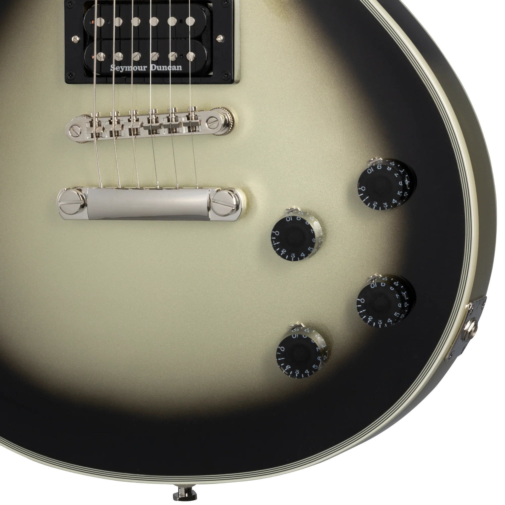 Epiphone Adam Jones Les Paul Custom Art Collection: Korin Faught’s “Sensation”, Antique Silverburst 8 Epiphone Adam Jones Les Paul Custom Art Collection: Korin Faught’s “Sensation”, Antique Silverburst