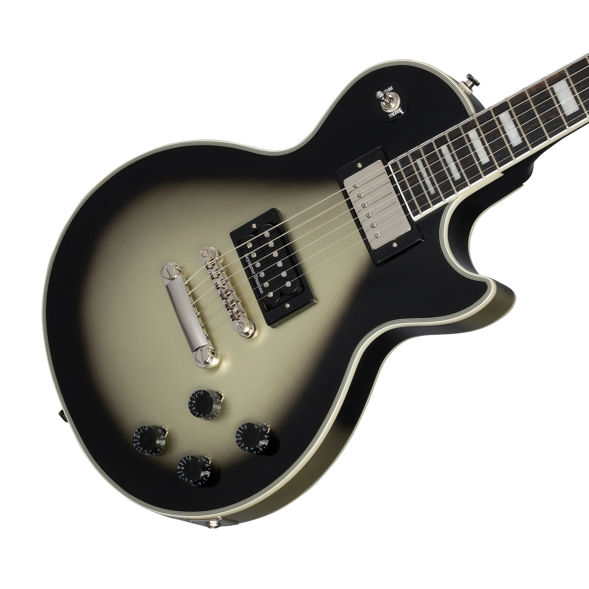 Epiphone Adam Jones Les Paul Custom Art Collection: Korin Faught’s “Sensation”, Antique Silverburst 9 Epiphone Adam Jones Les Paul Custom Art Collection: Korin Faught’s “Sensation”, Antique Silverburst