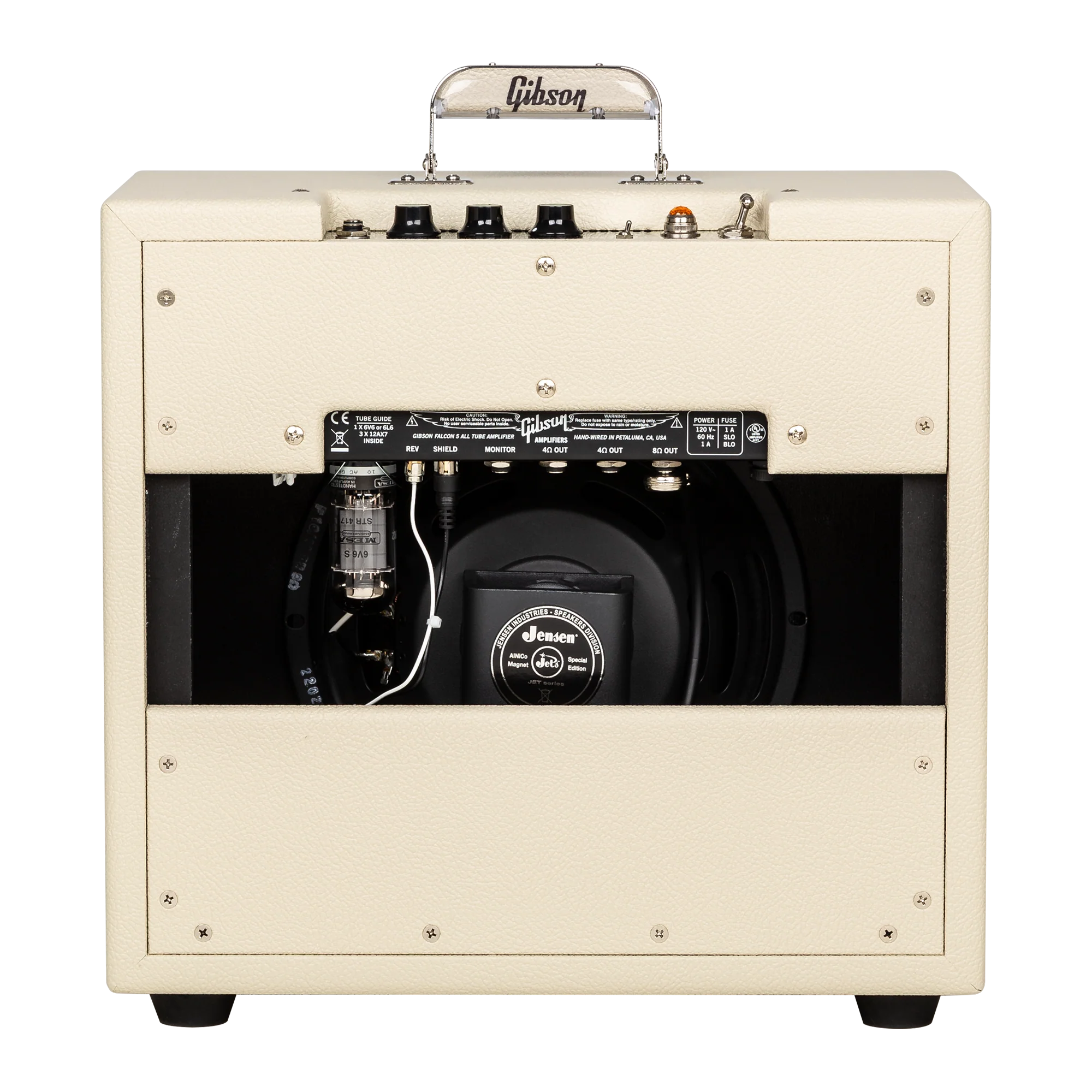 Gibson Falcon 5 1x10 Combo, Cream Bronco Vinyl with Oxblood Grille 2 Gibson Falcon 5 1x10 Combo, Cream Bronco Vinyl with Oxblood Grille