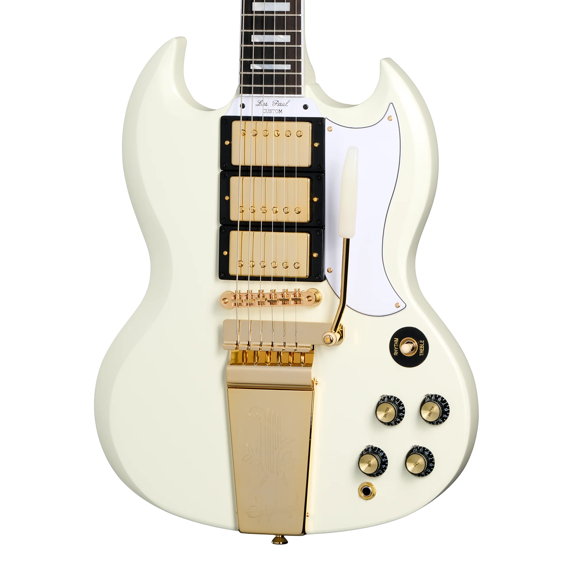 Epiphone IGC 1963 Les Paul SG Custom With Maestro Vibrola, Classic White