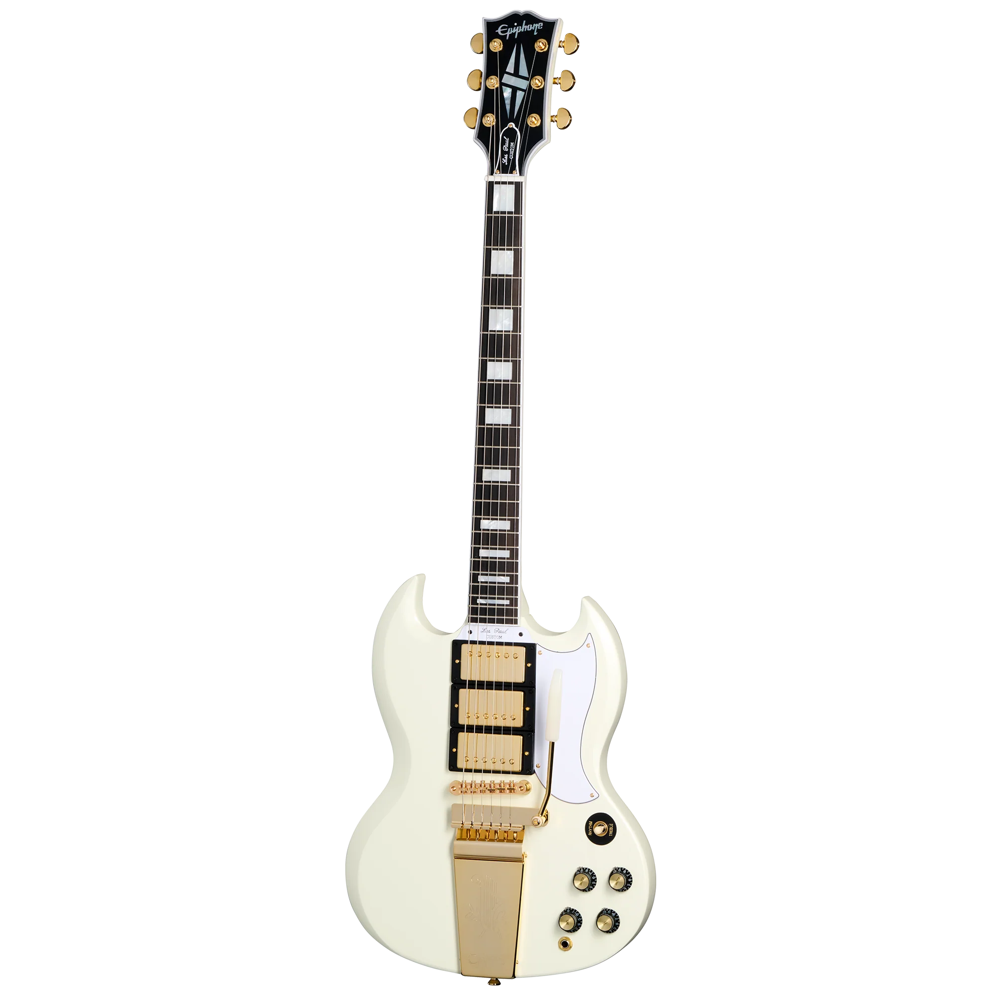 Epiphone IGC 1963 Les Paul SG Custom With Maestro Vibrola, Classic White 3 Epiphone IGC 1963 Les Paul SG Custom With Maestro Vibrola, Classic White