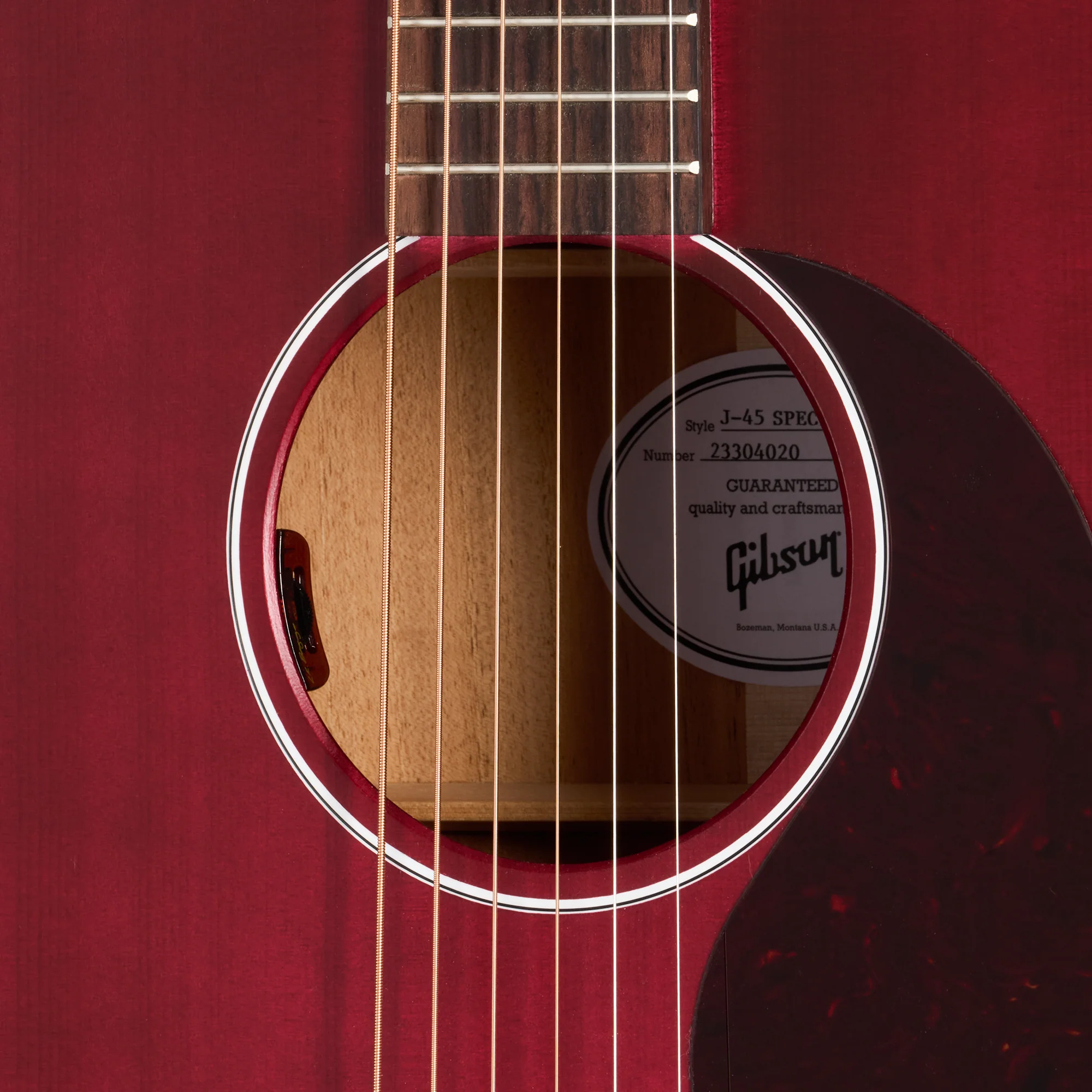 Gibson J-45 Special, Satin Wine Red 6 Gibson J-45 Special, Satin Wine Red