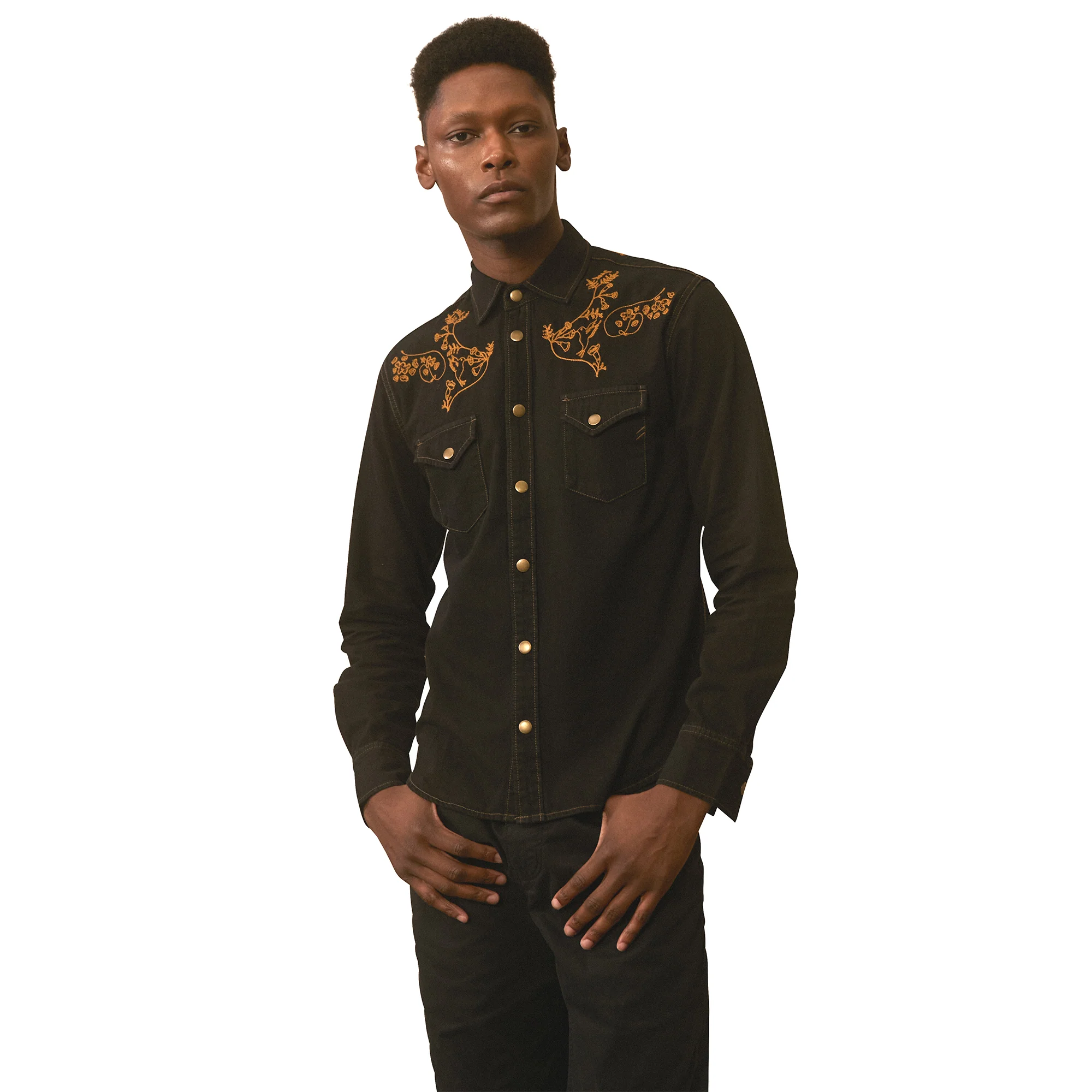 Billy Reid x Gibson Embroidered Denim Shirt 2 Billy Reid x Gibson Embroidered Denim Shirt