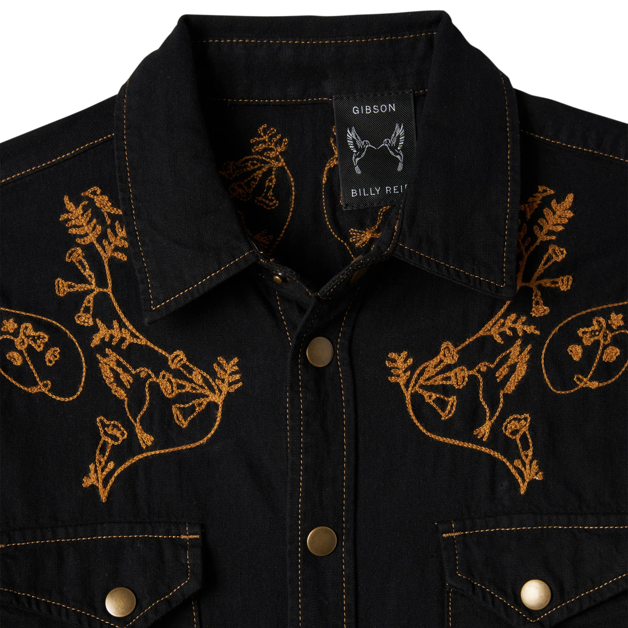 Billy Reid x Gibson Embroidered Denim Shirt 5 Billy Reid x Gibson Embroidered Denim Shirt