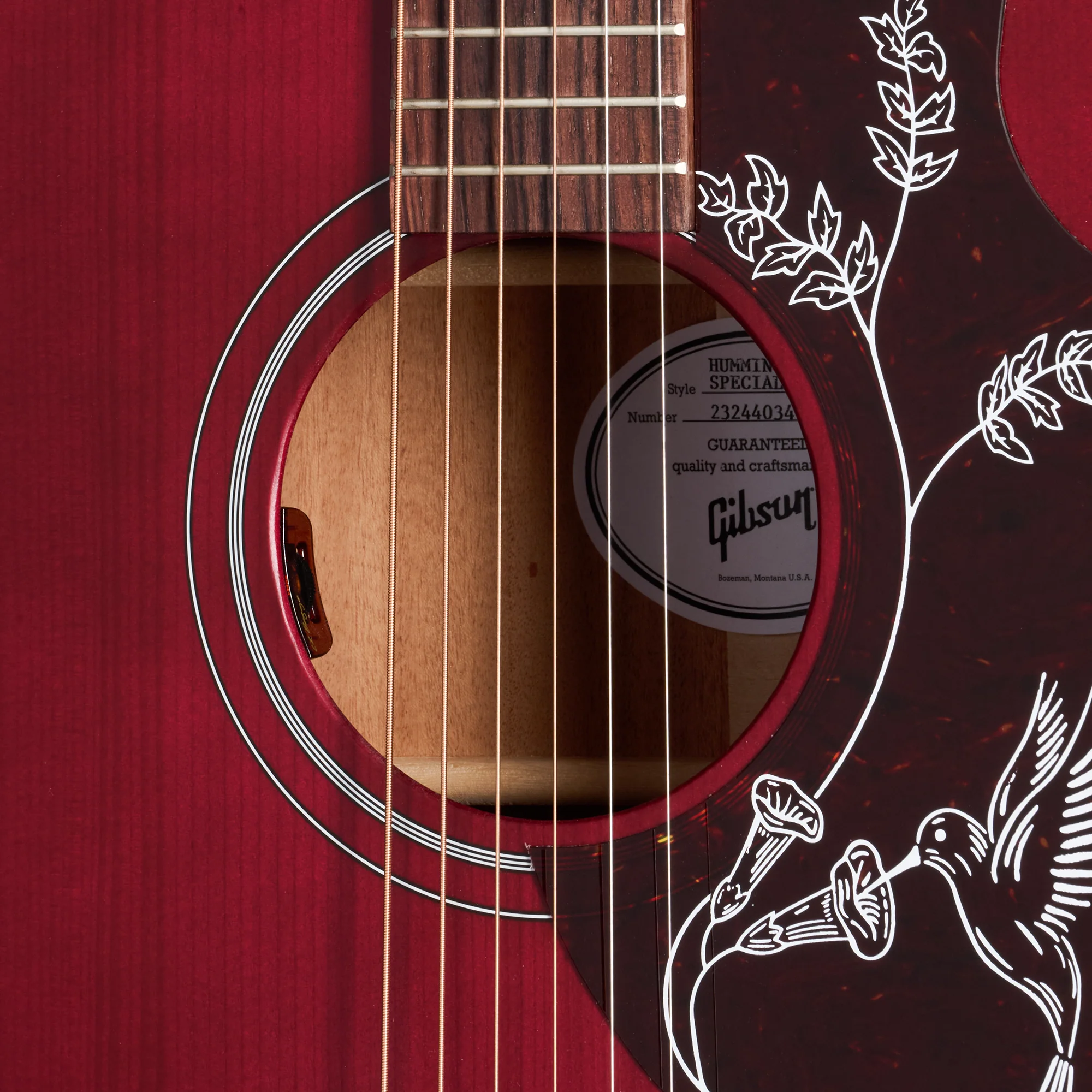Gibson Hummingbird Special, Satin Wine Red 6 Gibson Hummingbird Special, Satin Wine Red
